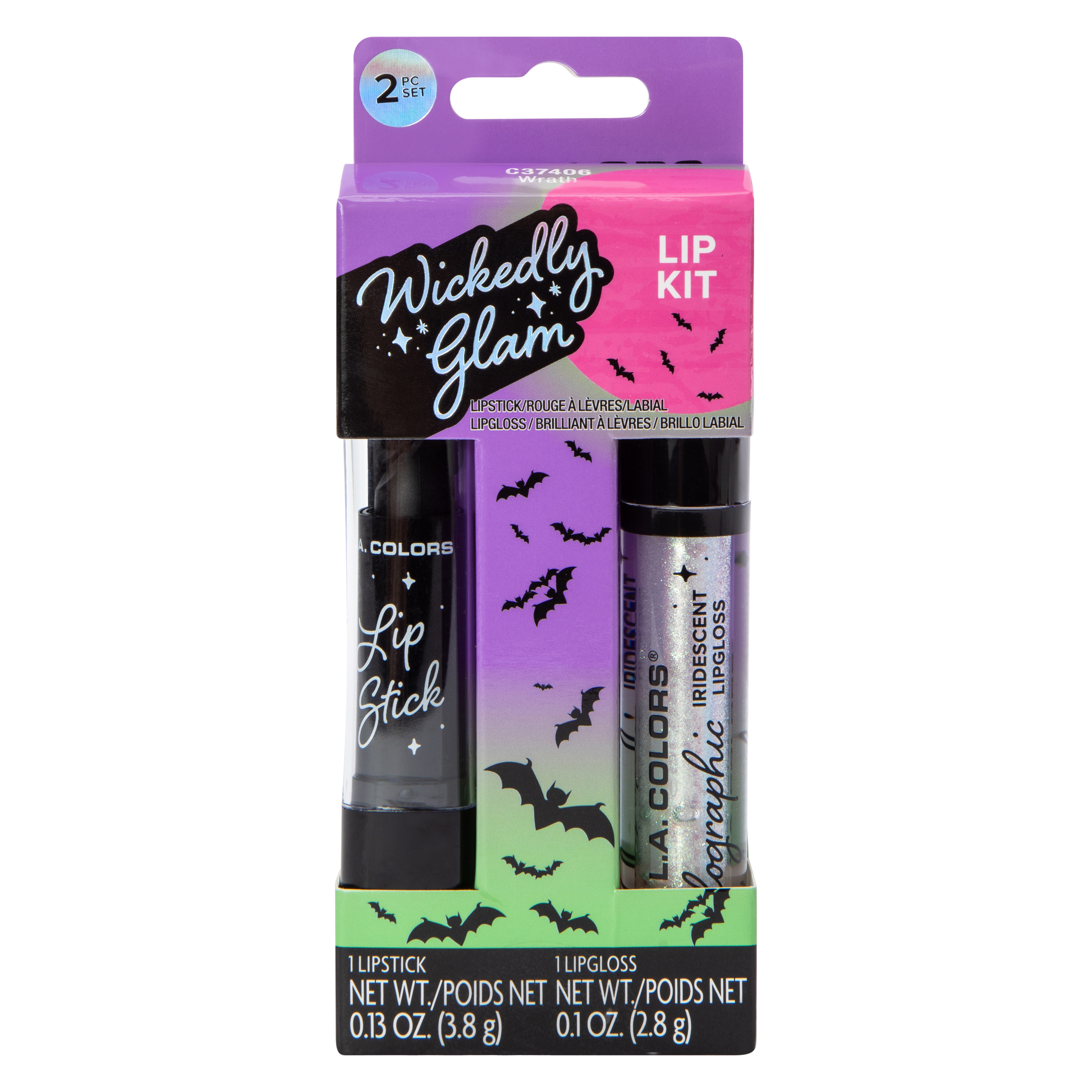 L.A. Colors® Wickedly Glam Lip Kit 2-Piece