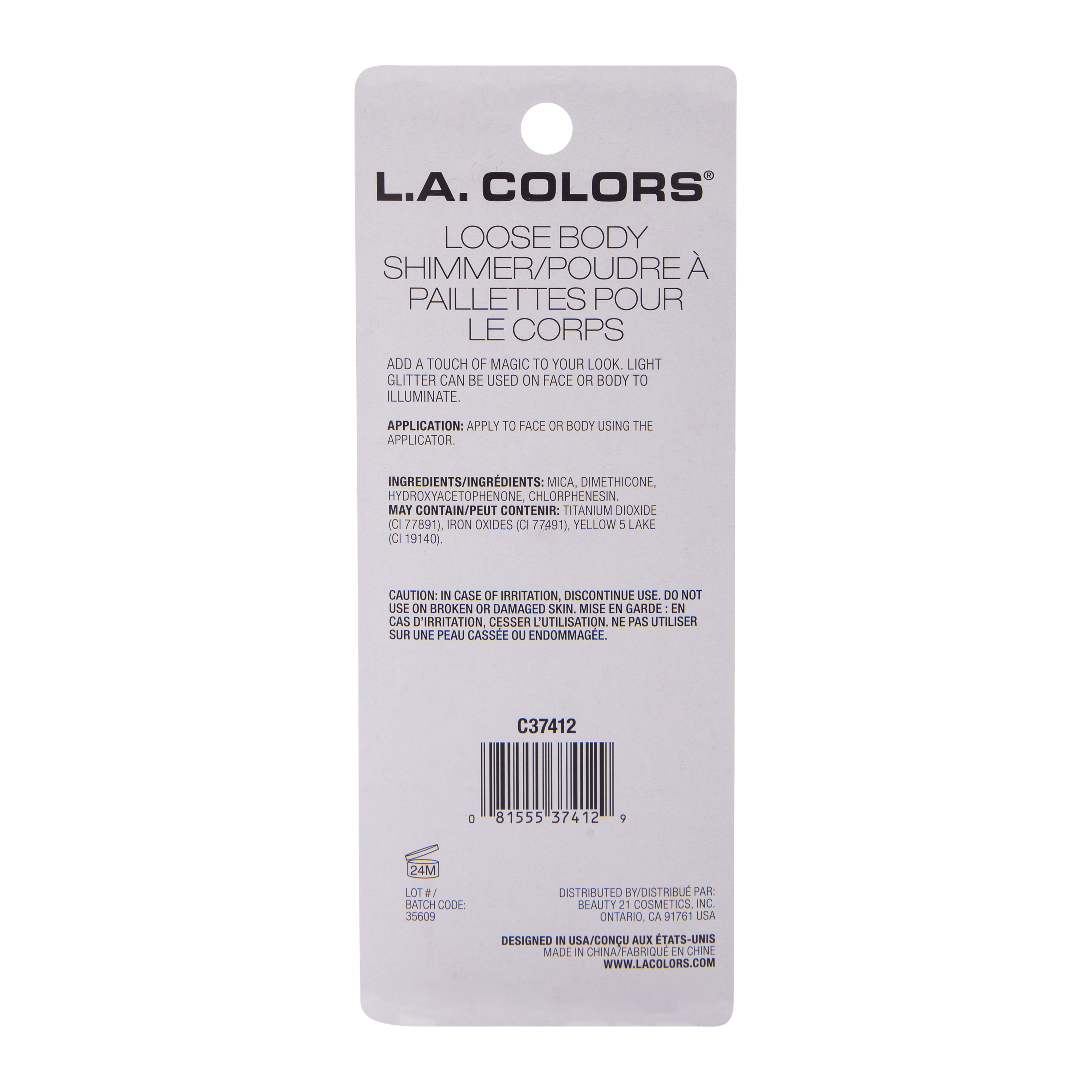 L.A. Colors® Wickedly Glam Fairy Dust Loose Body Shimmer 0.42oz