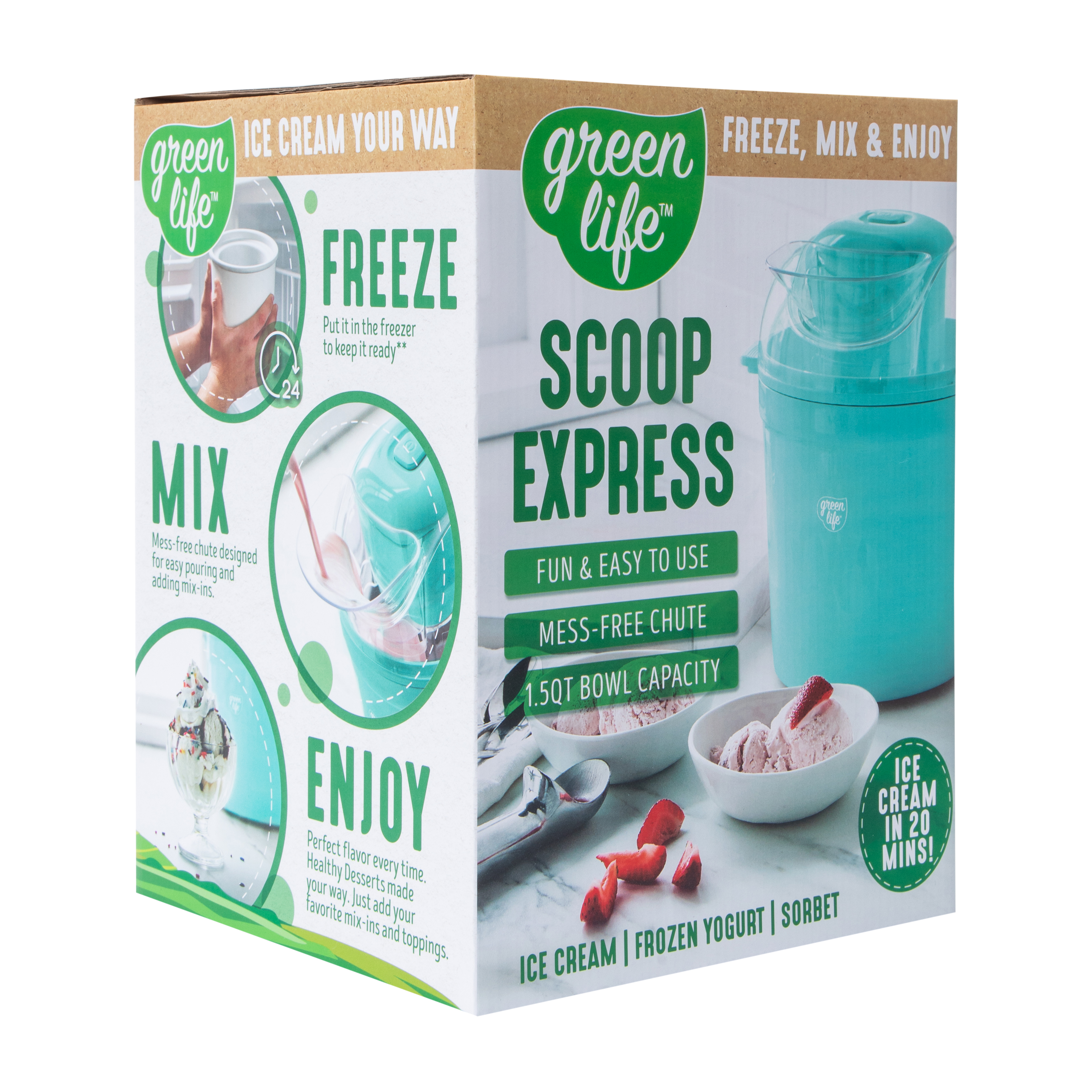 Green Life™ Scoop Express Ice cream Maker