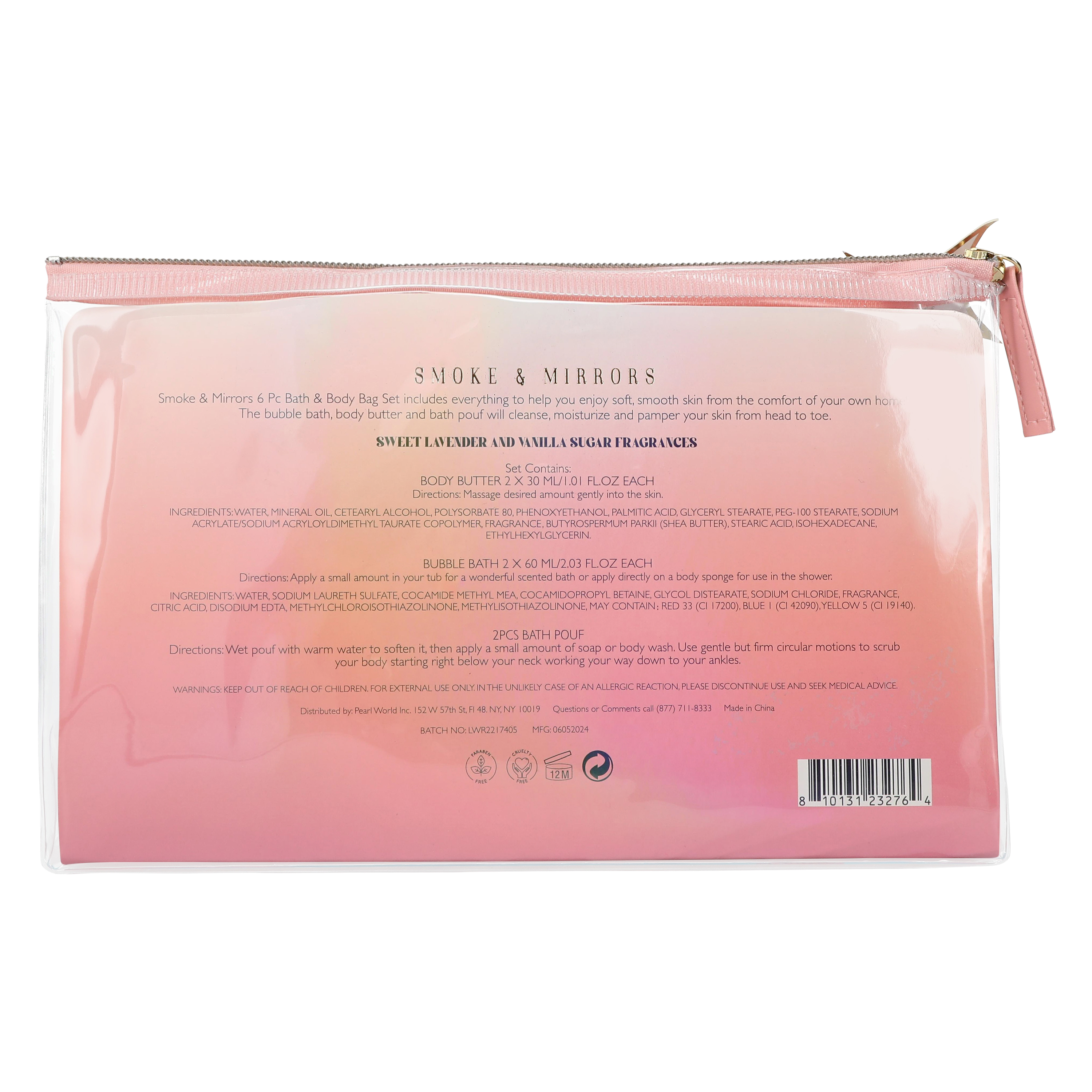 6-Piece Bath & Body Bag Set
