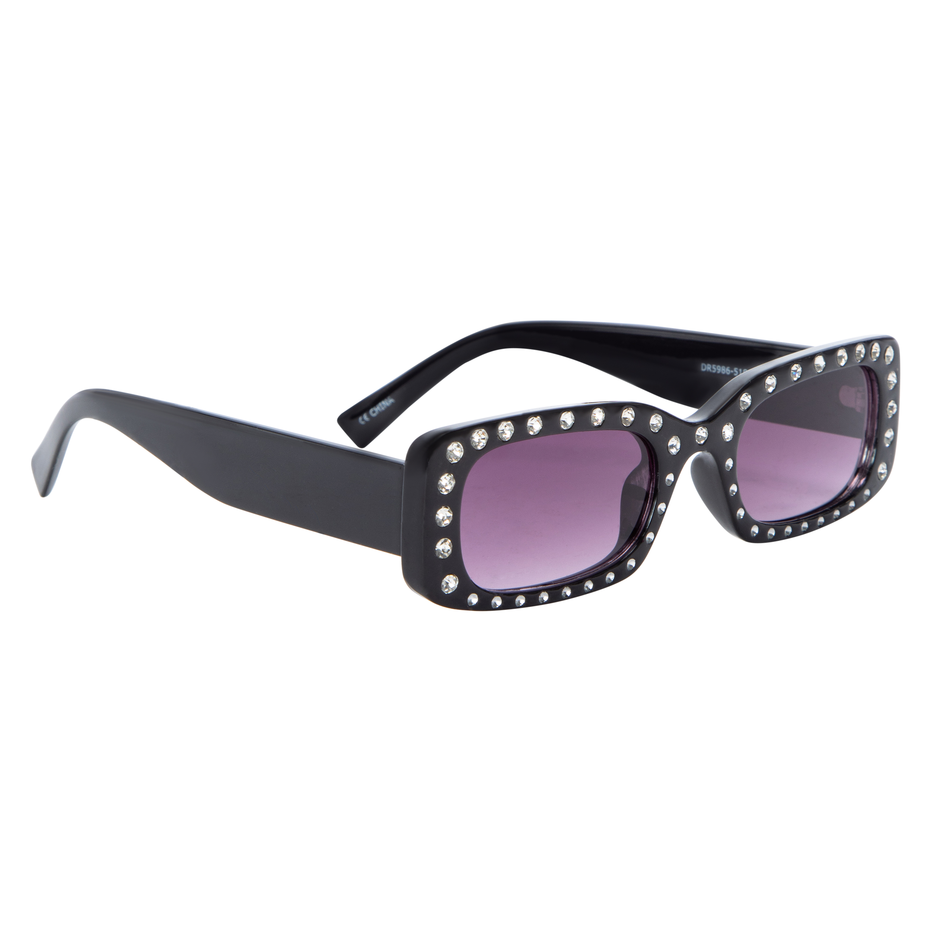 Ladies Rhinestone Rectangle Sunglasses