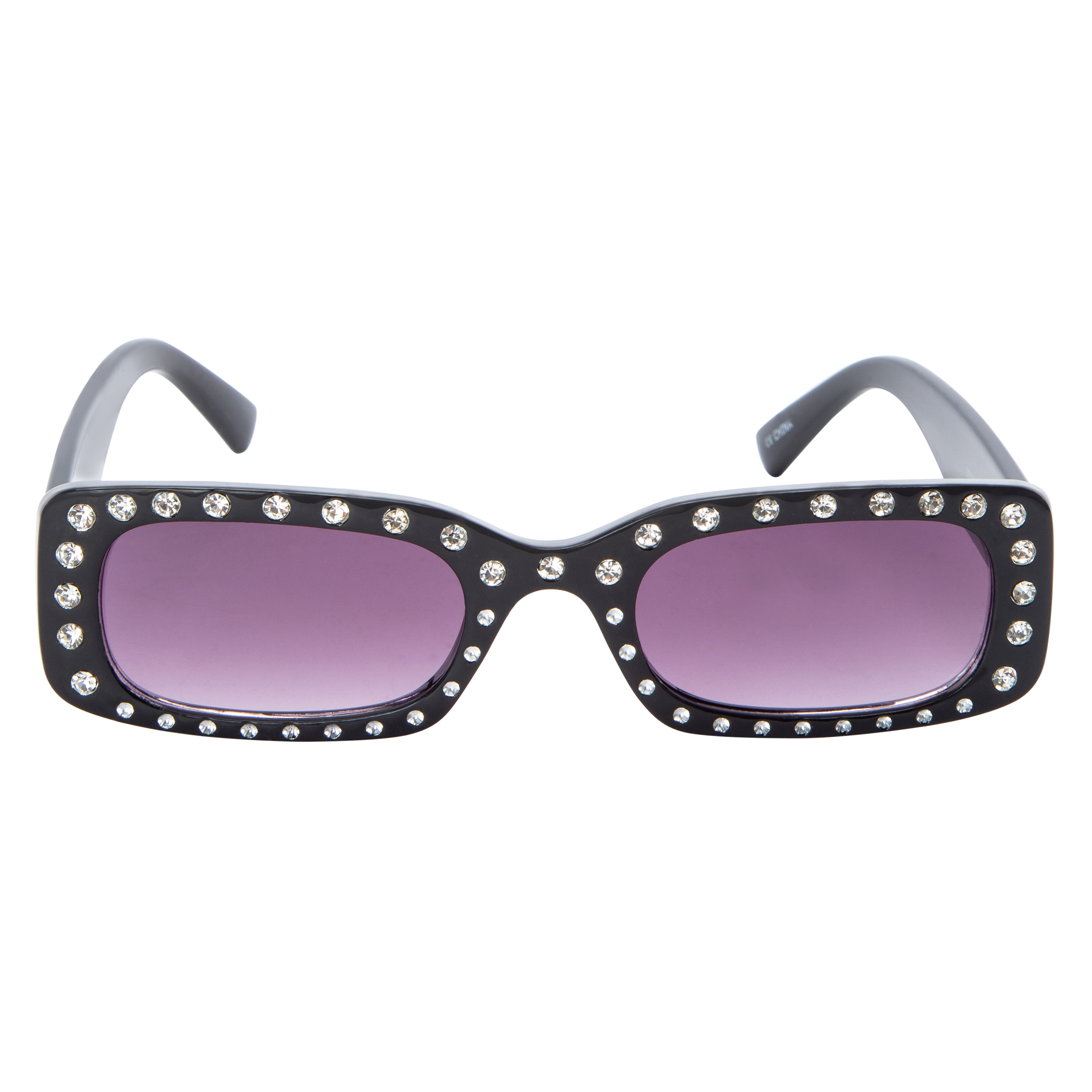 Ladies Rhinestone Rectangle Sunglasses