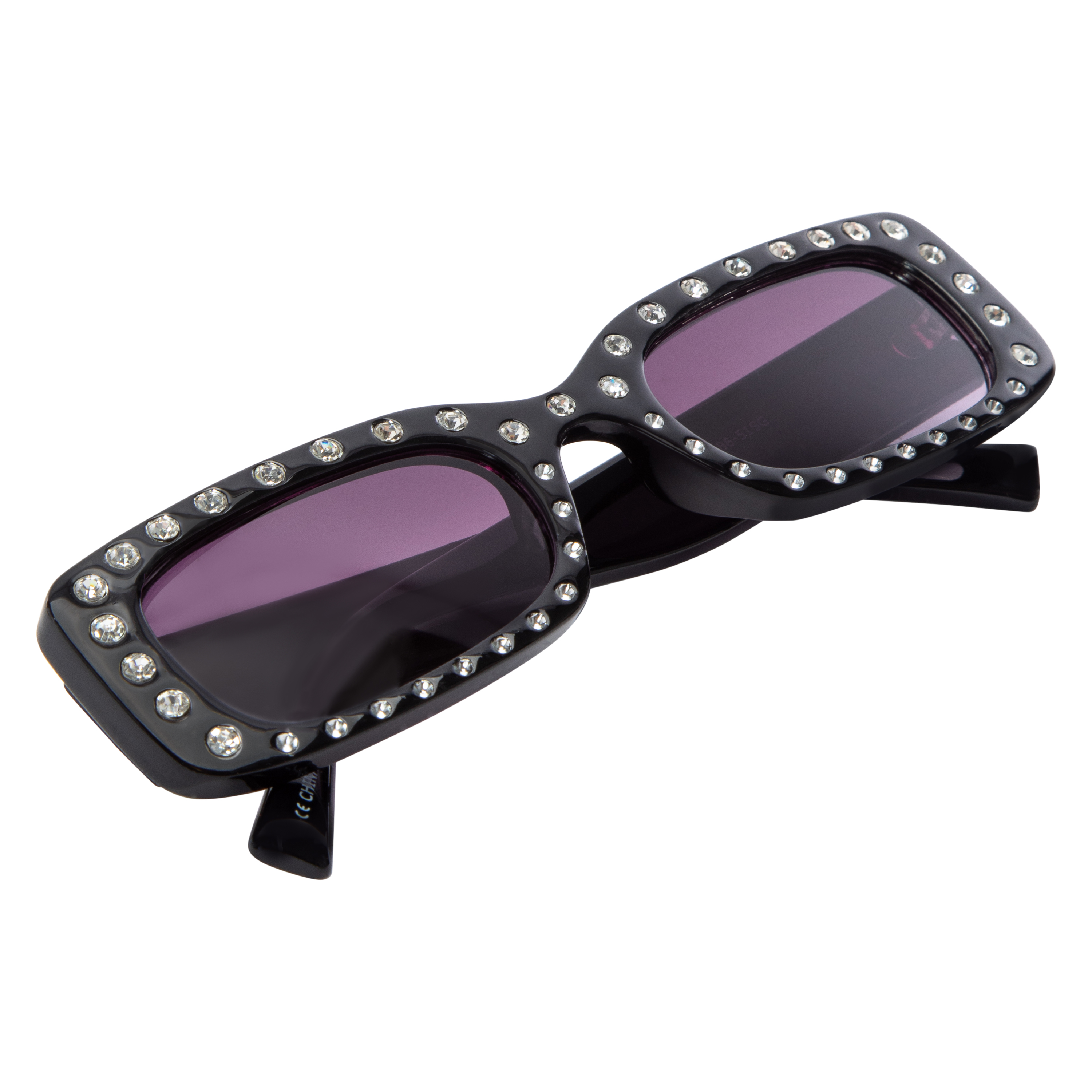 Ladies Rhinestone Rectangle Sunglasses