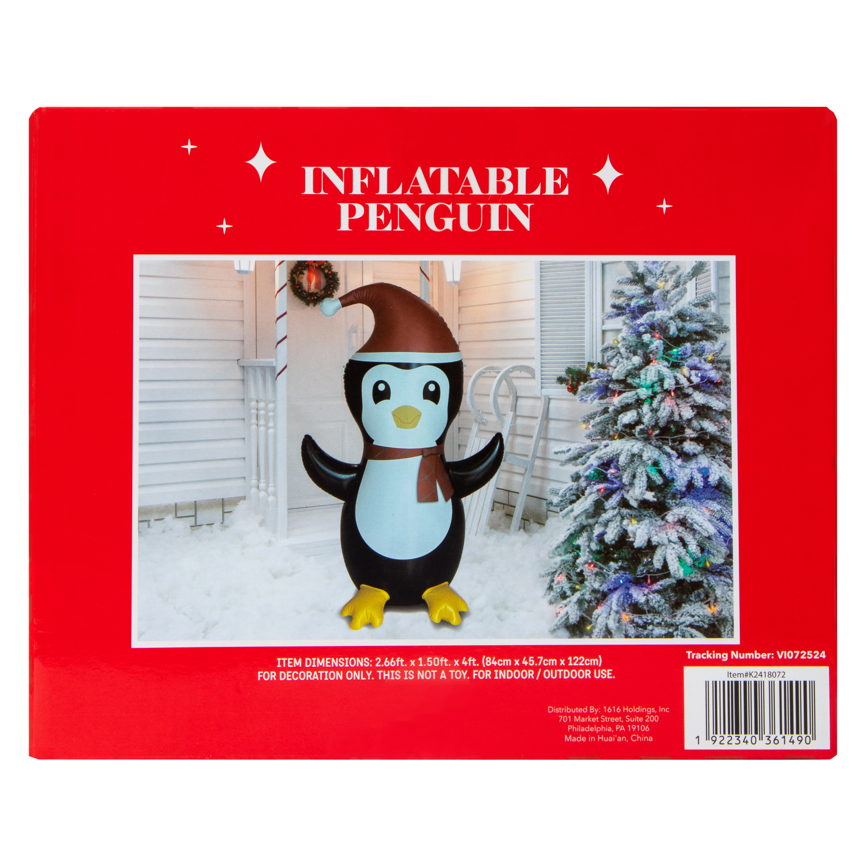 Inflatable Penguin Christmas Decor
