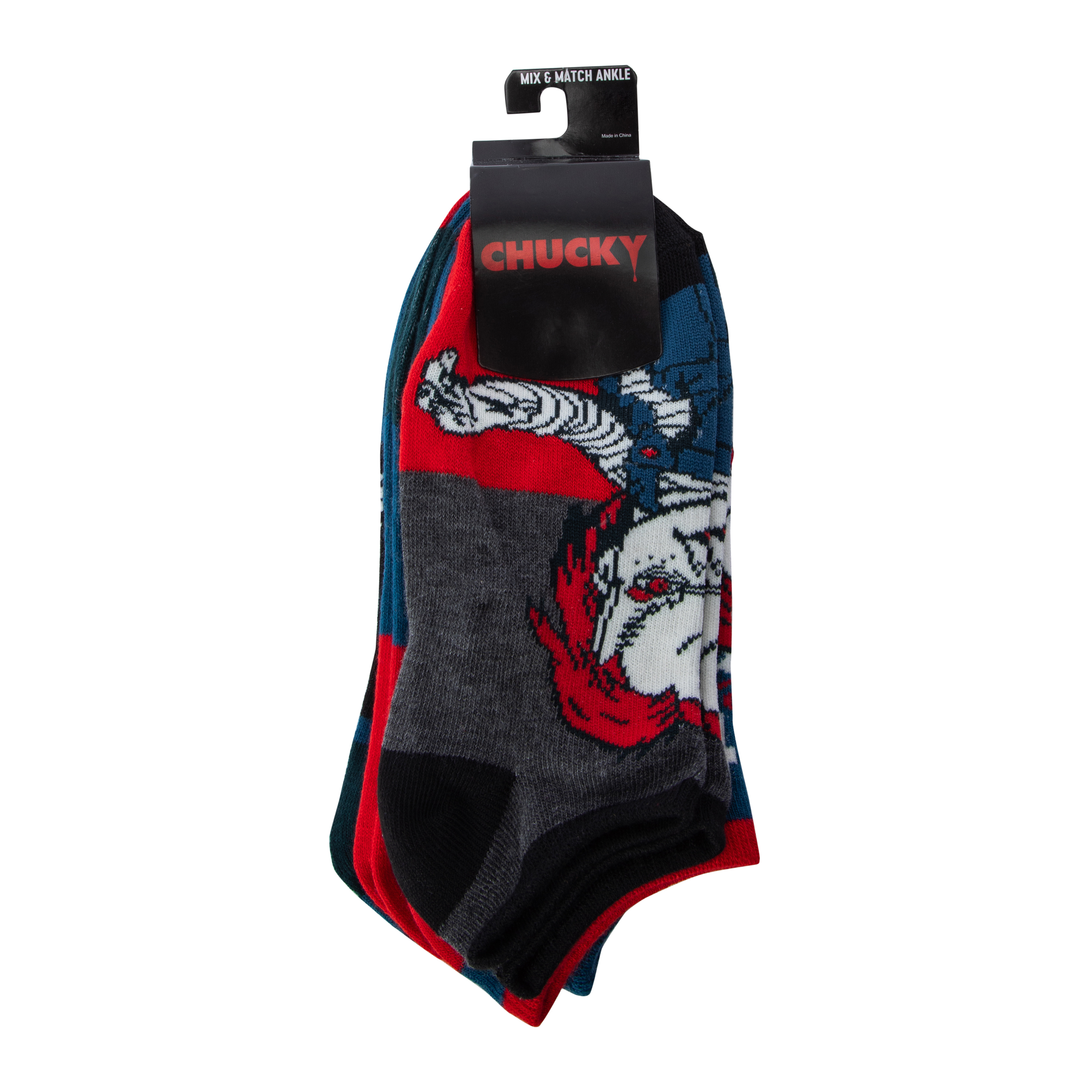 Chucky Mix & Match Ladies Ankle Socks 5-Pack