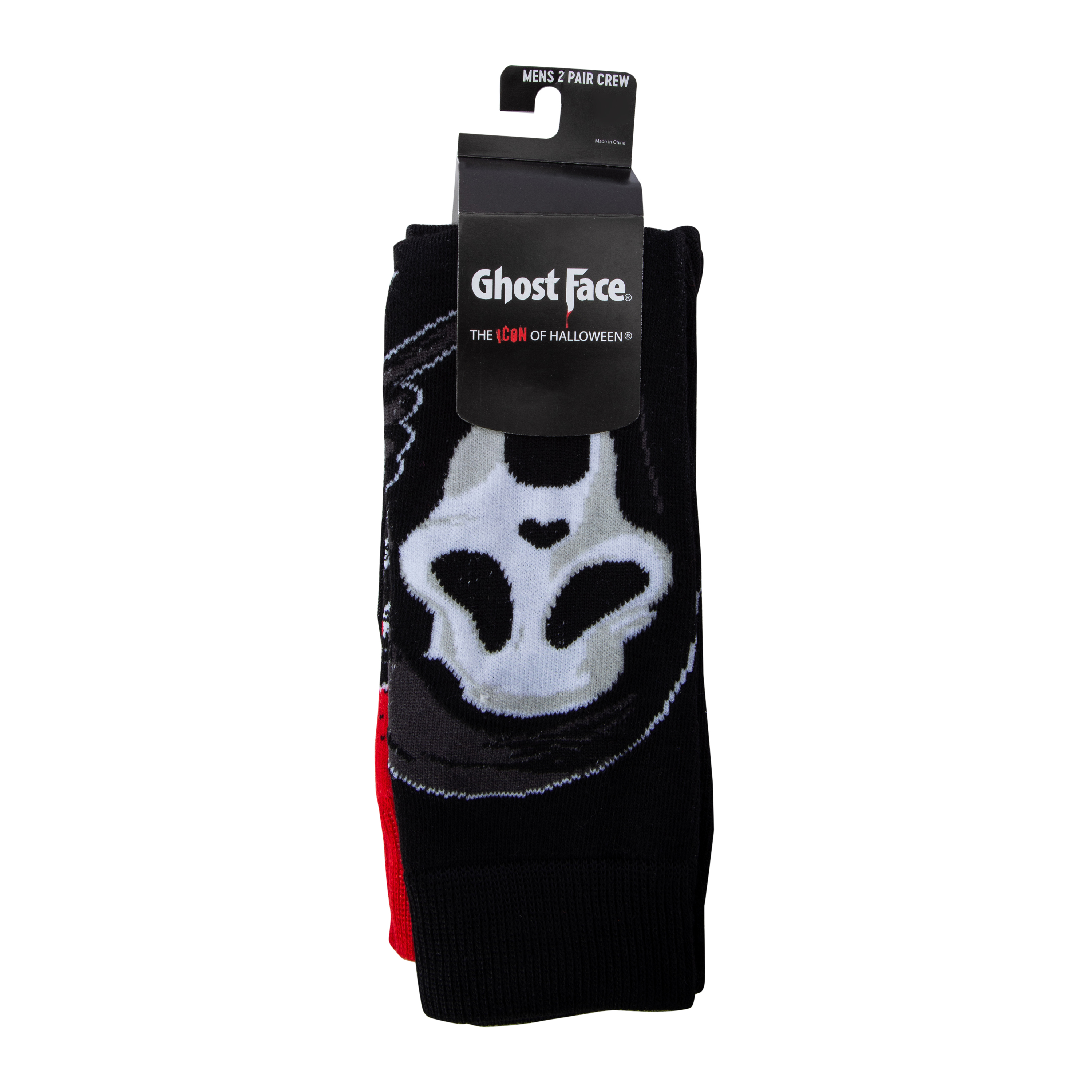 Mens Ghost Face® Crew Socks 2-Pack