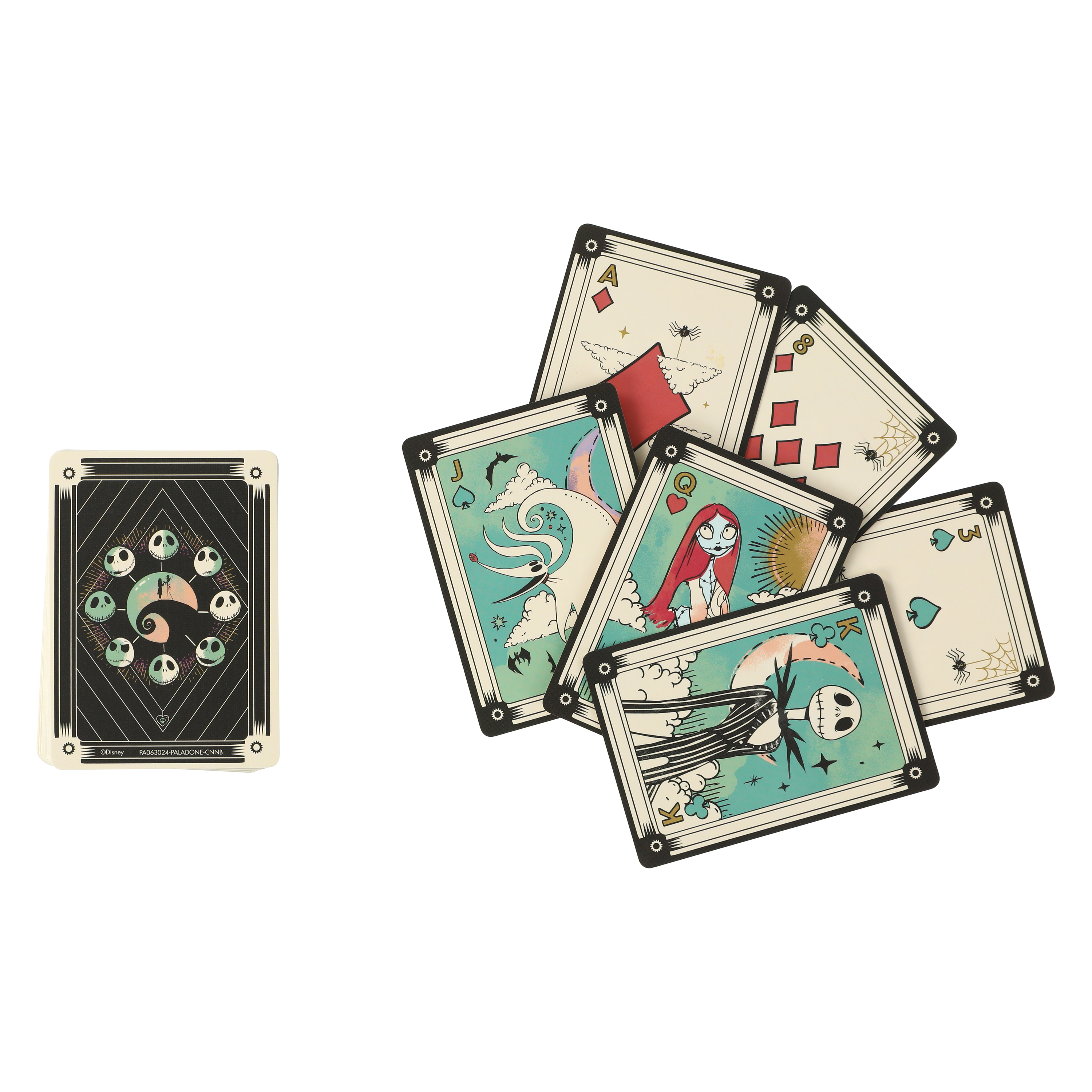 Disney Tim Burton's The Nightmare Before Christmas Playing Cards With Tin