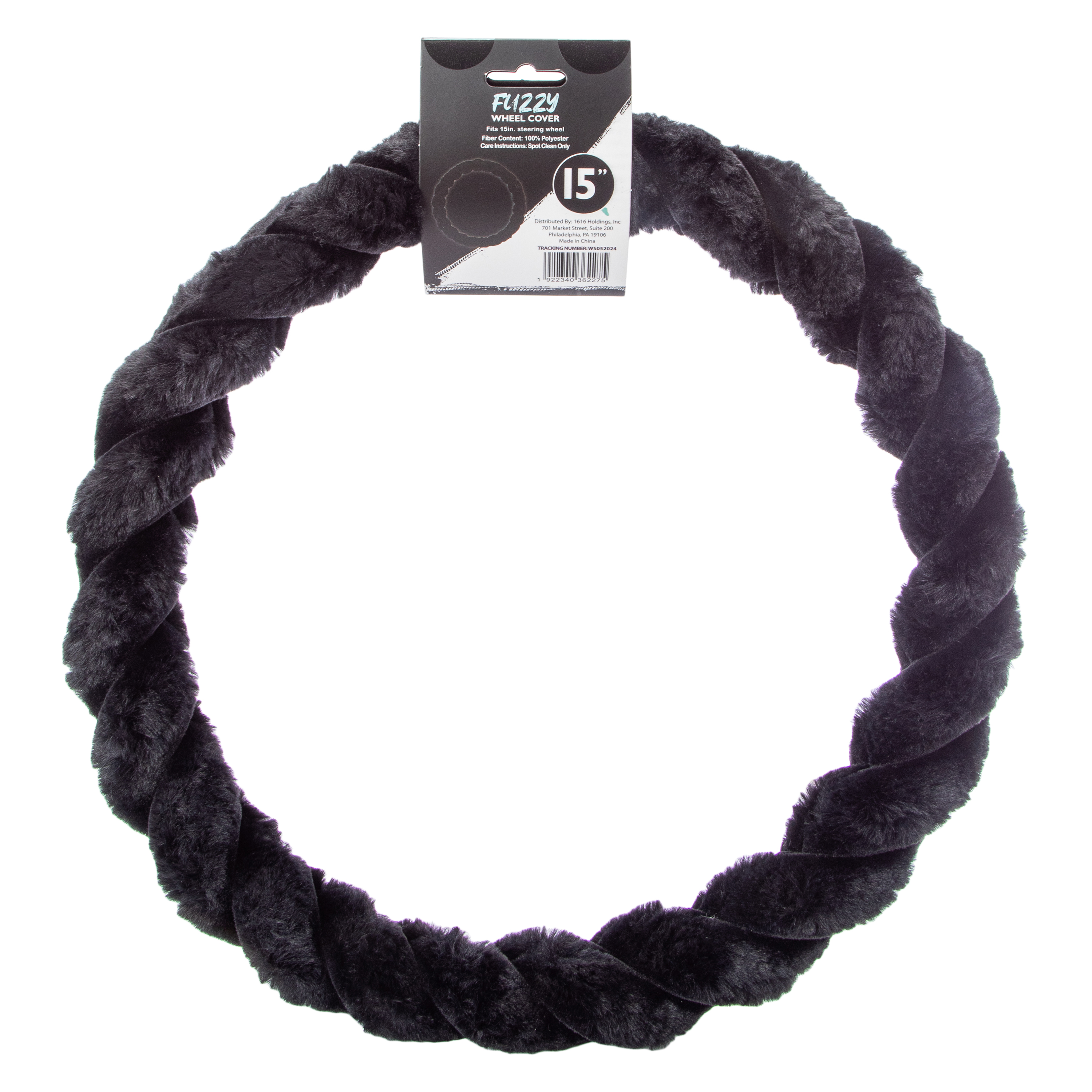 Fuzzy Steering Wheel Cover 15in