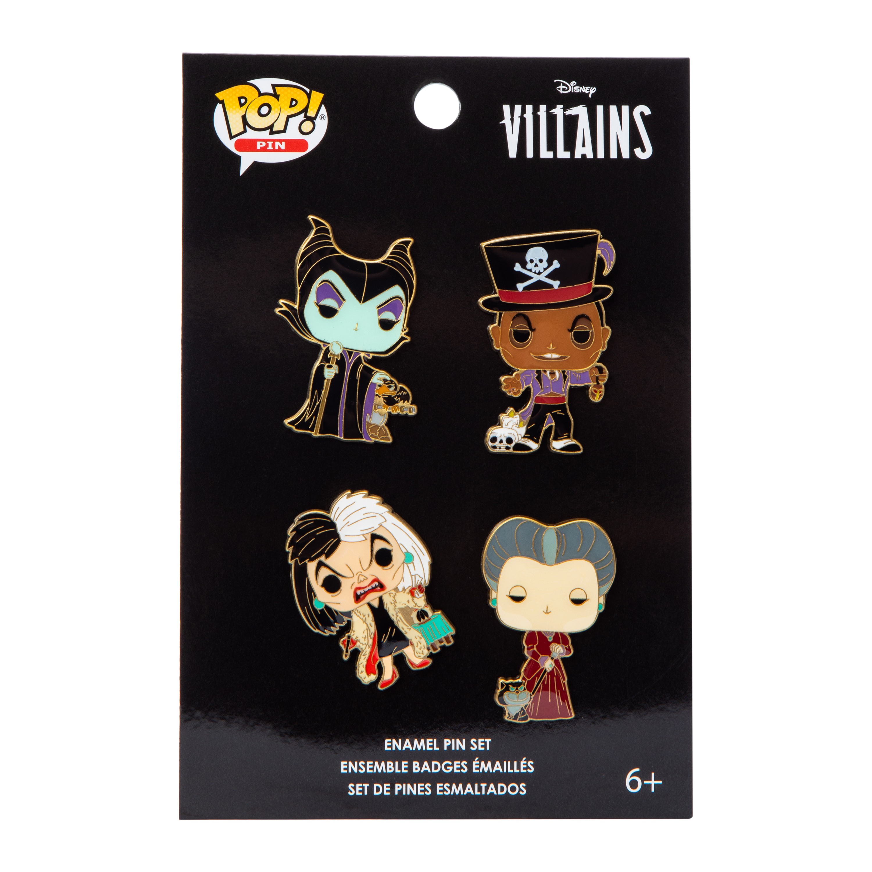Funko Pop! Disney Villains Enamel Pin Set