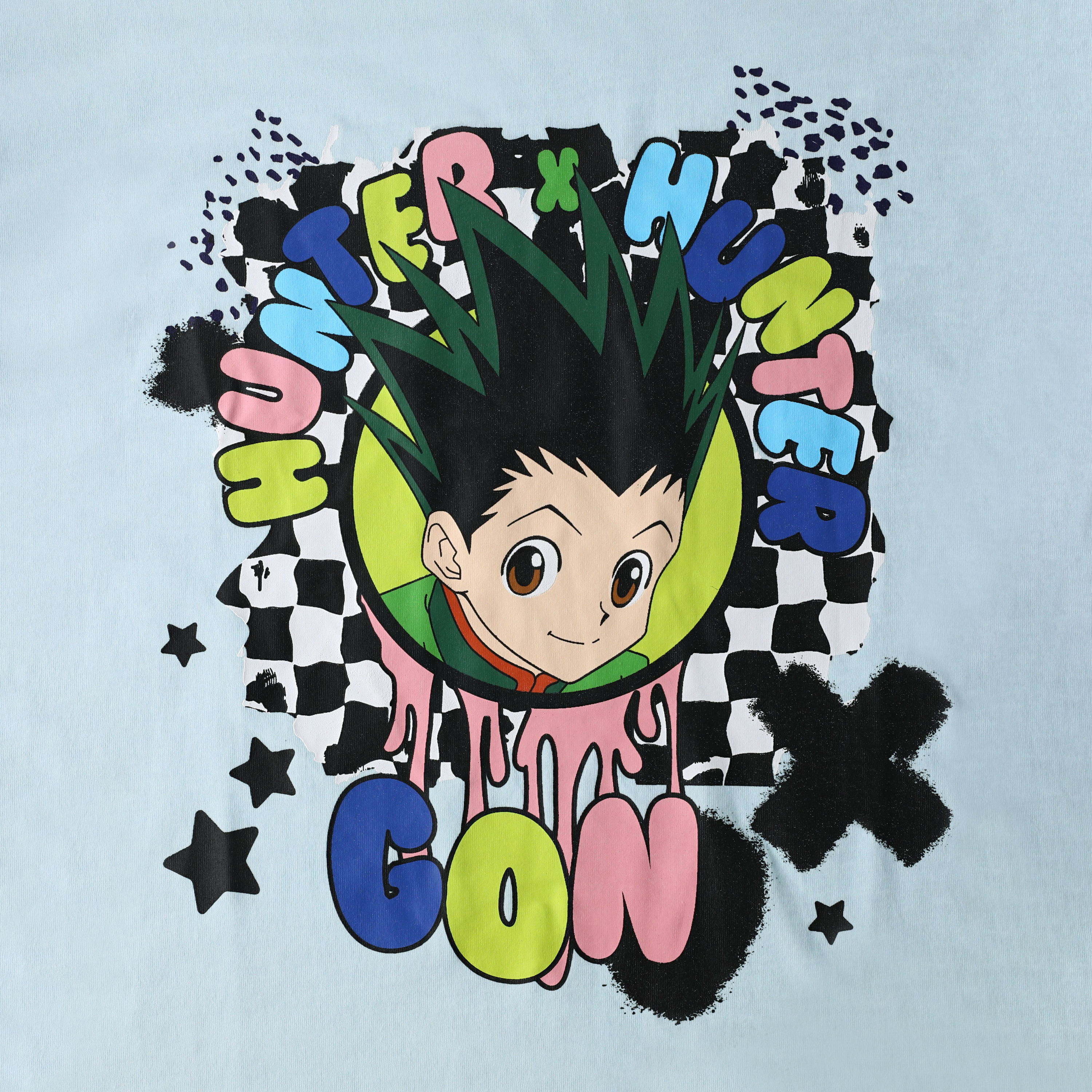Hunter X Hunter™ Gon™ Checkered Drip Graphic Tee
