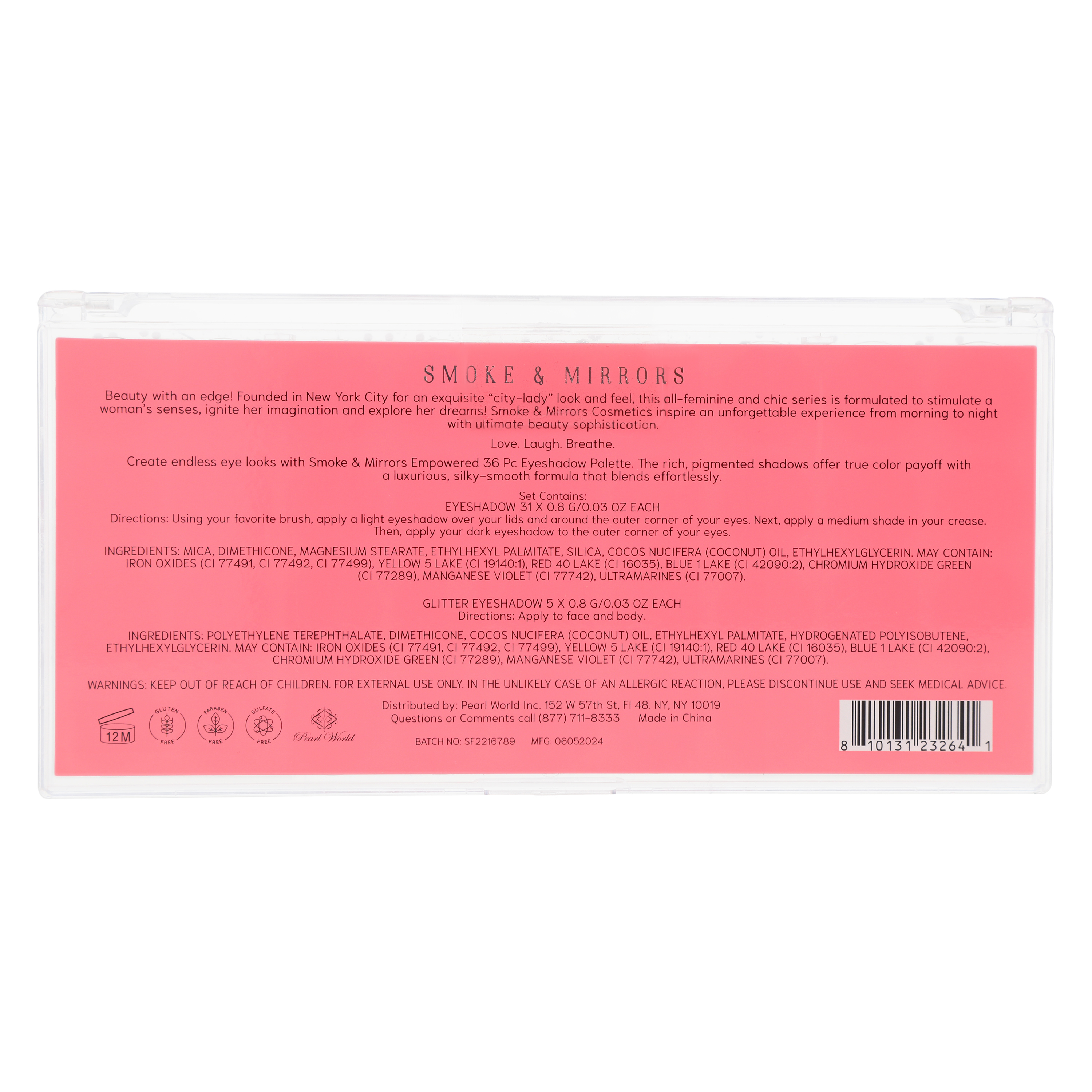 Smoke & Mirrors Eyeshadow Palette 36-Piece