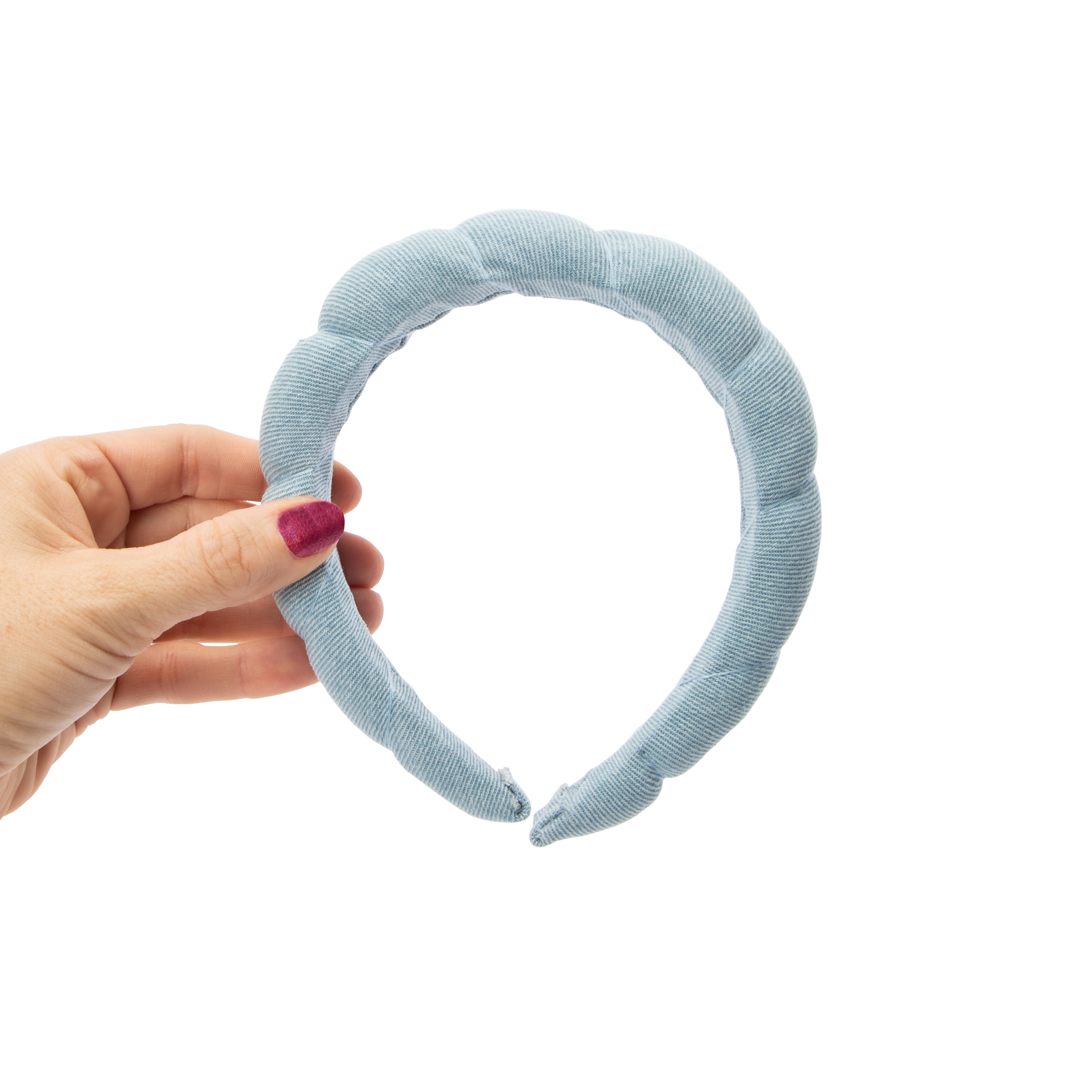 Denim Bubble Headband