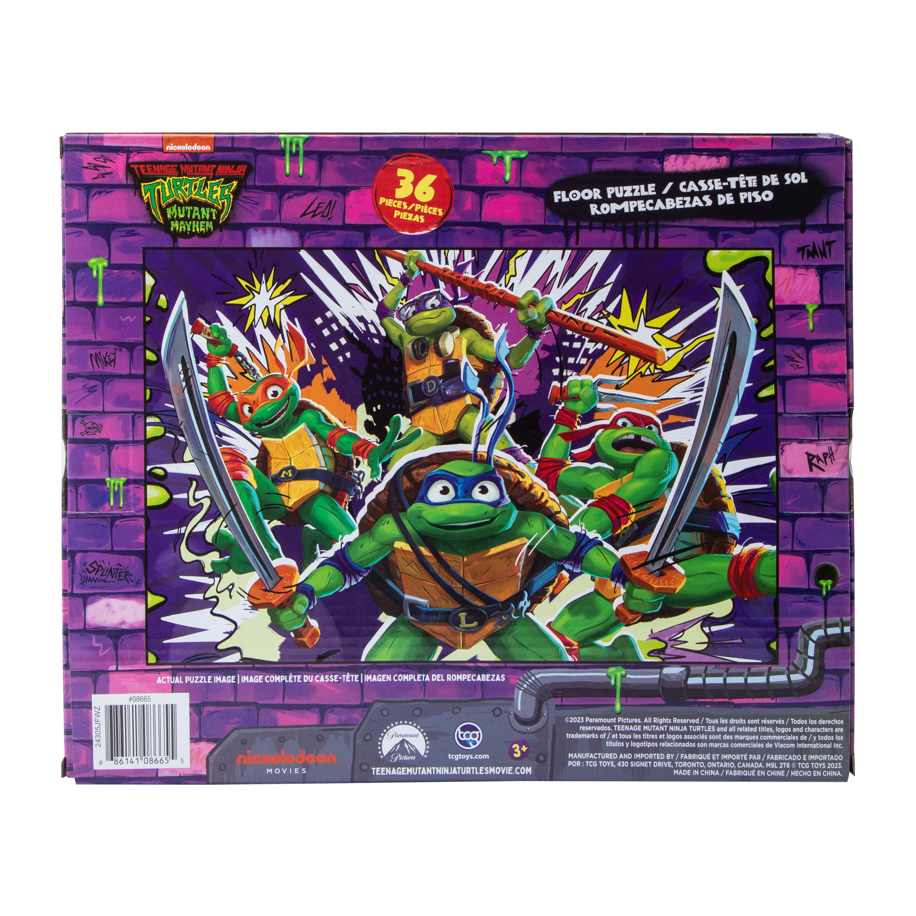 Teenage Mutant Ninja Turtles Mutant Mayhem Floor Puzzle 36-Pieces