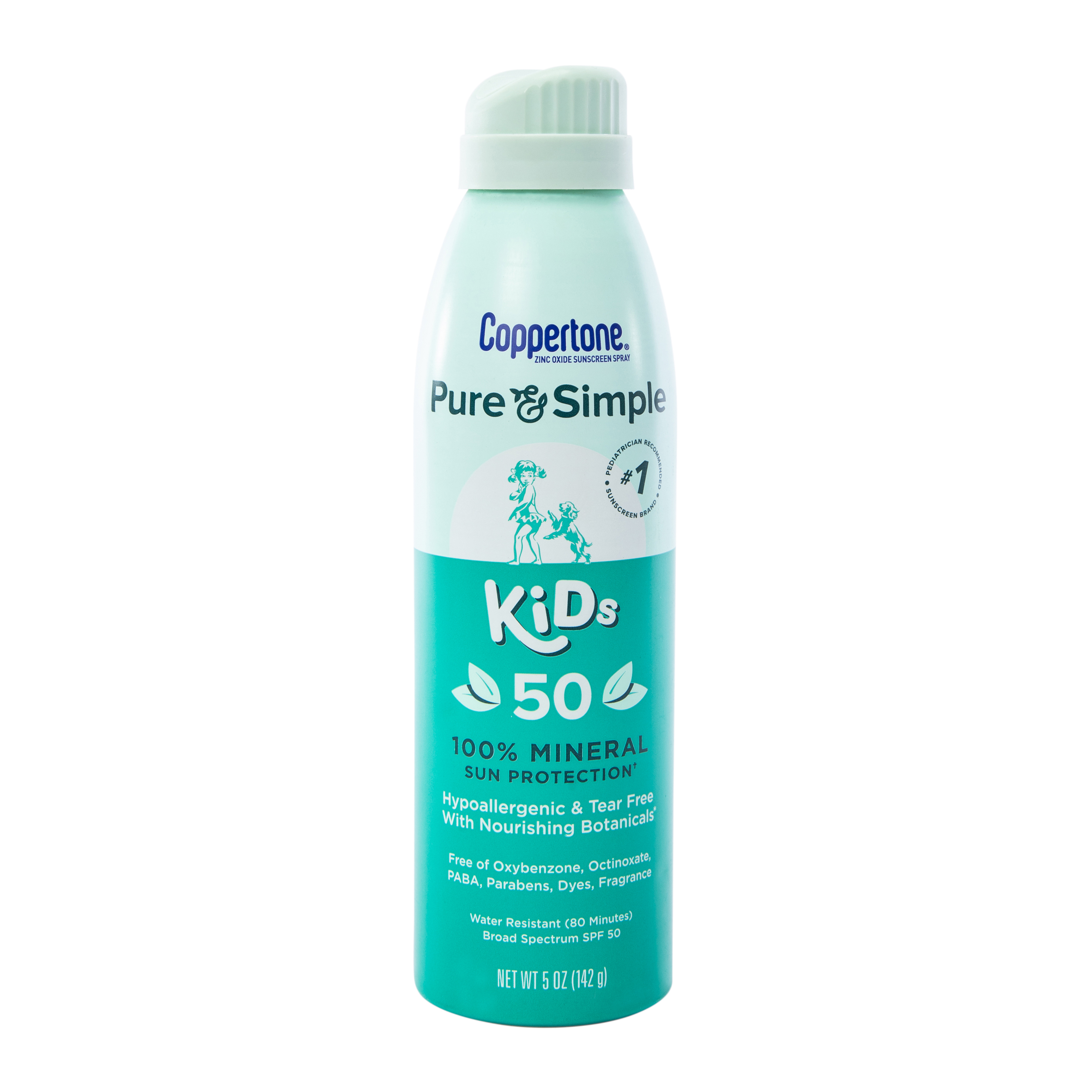 Coppertone® Pure & Simple SPF 50 Kid's Sunscreen Spray 5oz