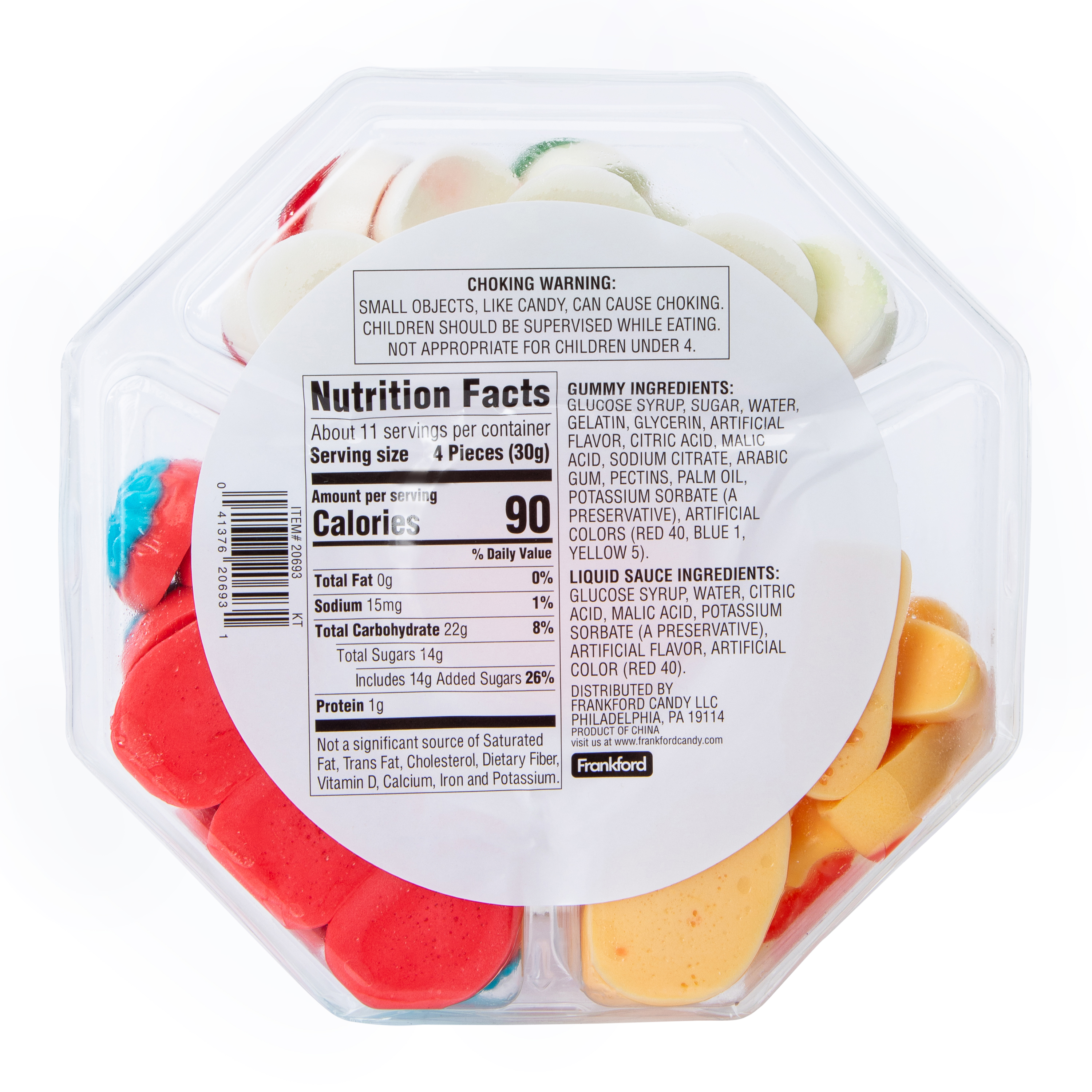 Frankford® Body Parts Gummy Candy Party Tray 12oz