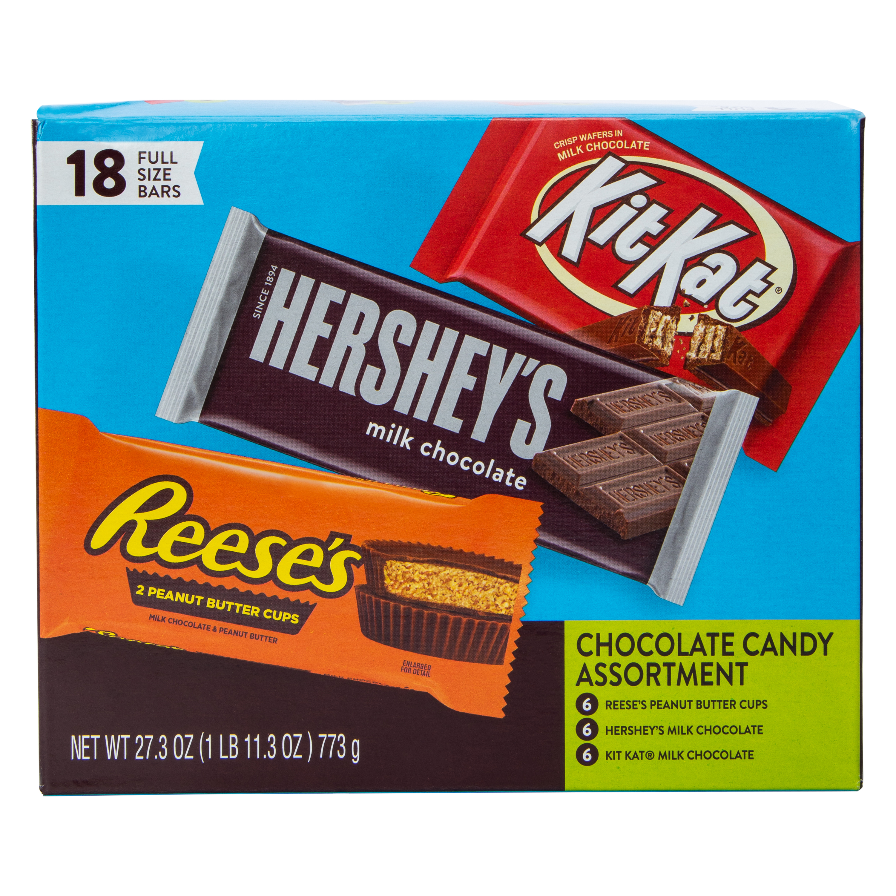 Hershey's® Assorted Full-Size Chocolate Candy Bars 18-Count