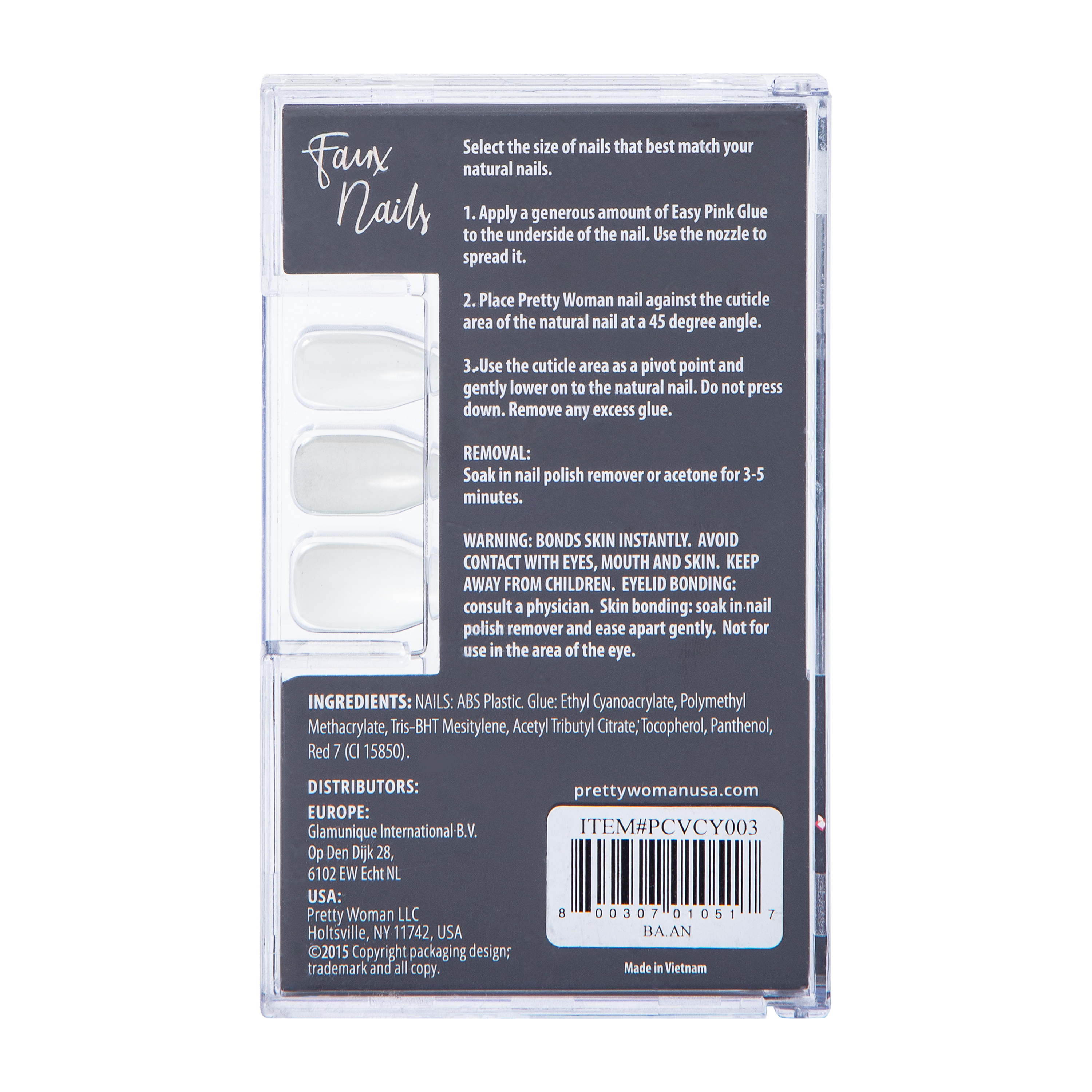 Pretty Woman Faux Nails 24-Nails