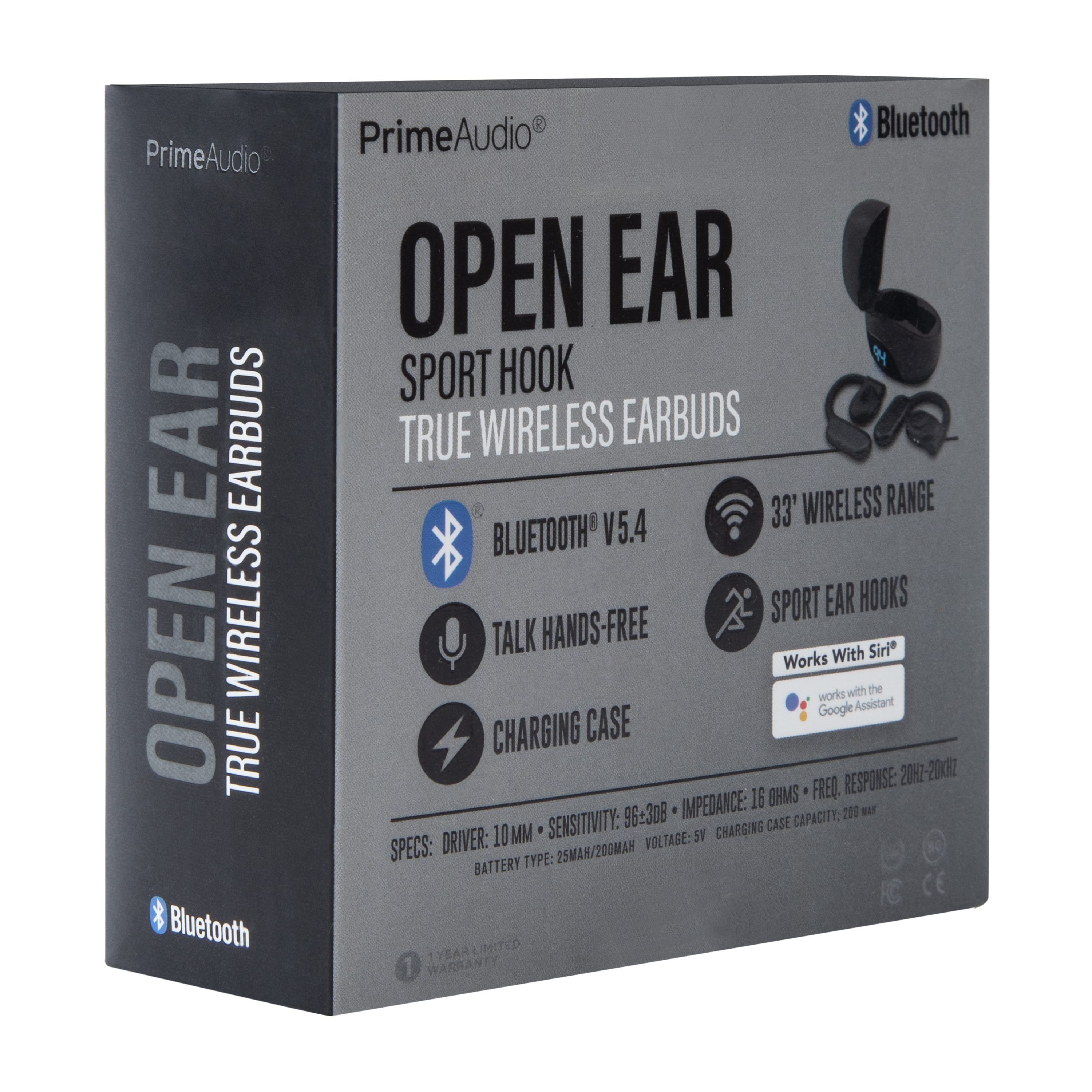 Open Ear Sport Hook Bluetooth® True Wireless Earbuds