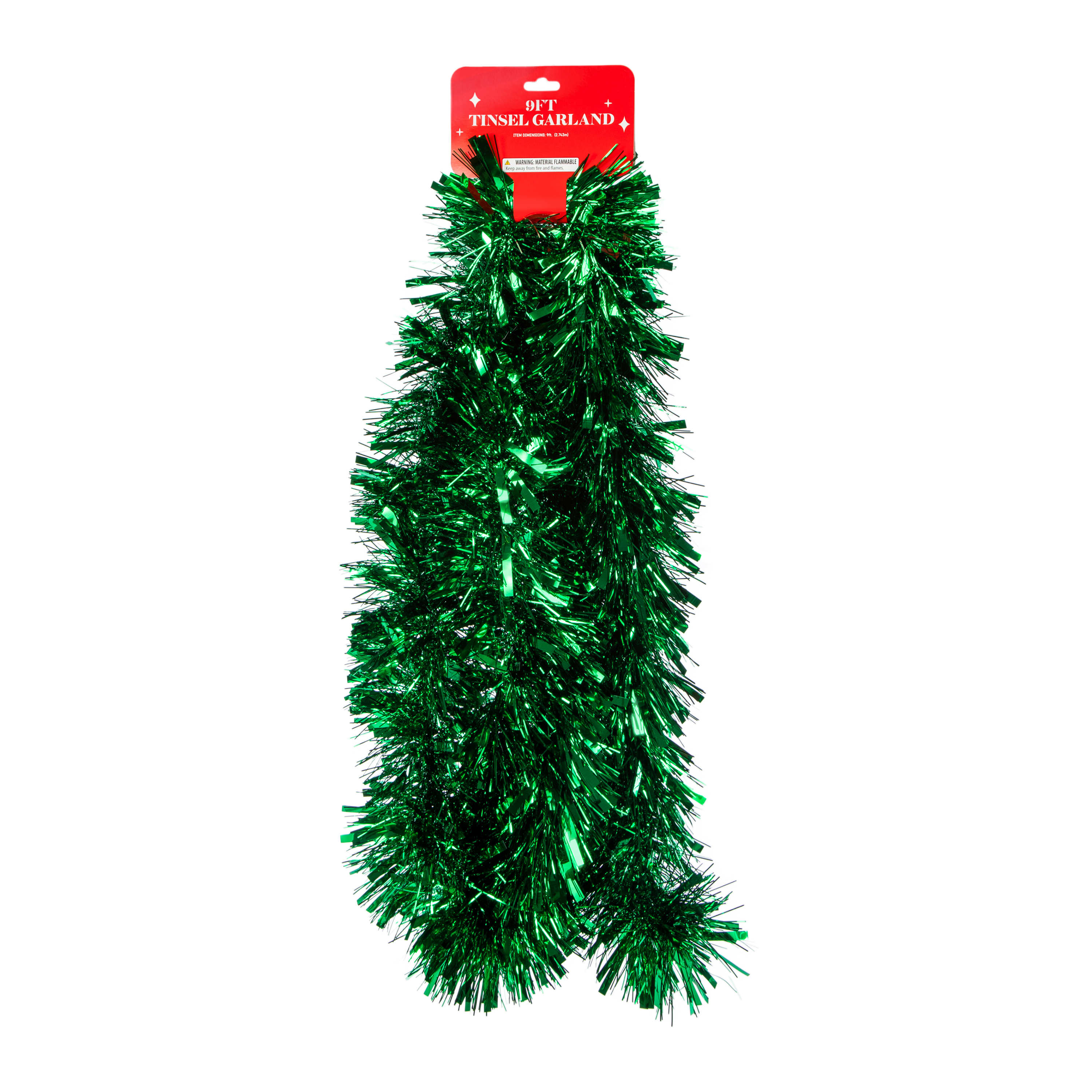 Tinsel Christmas Garland 9ft