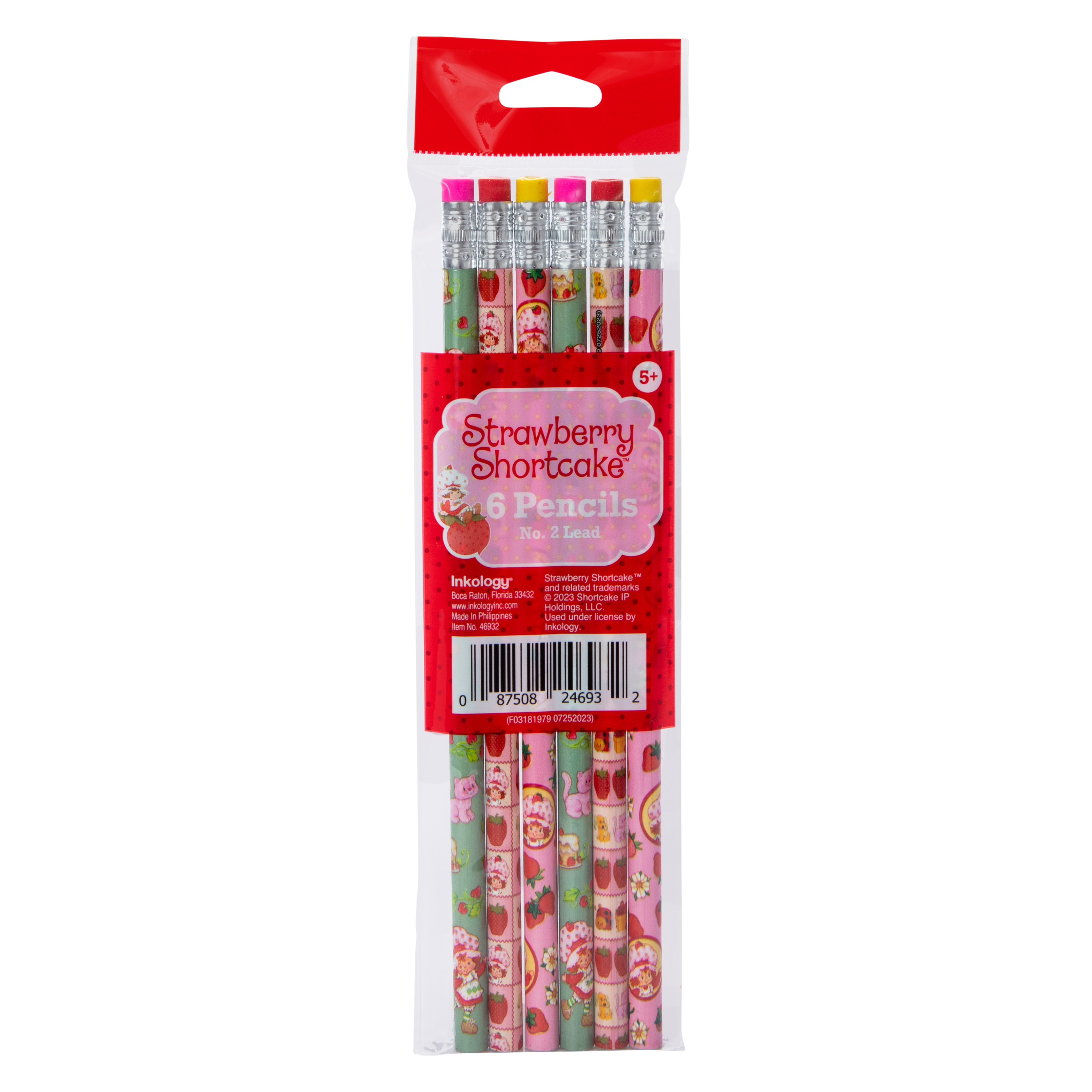 Branded Character No. 2 Lead Pencils 6-Count
