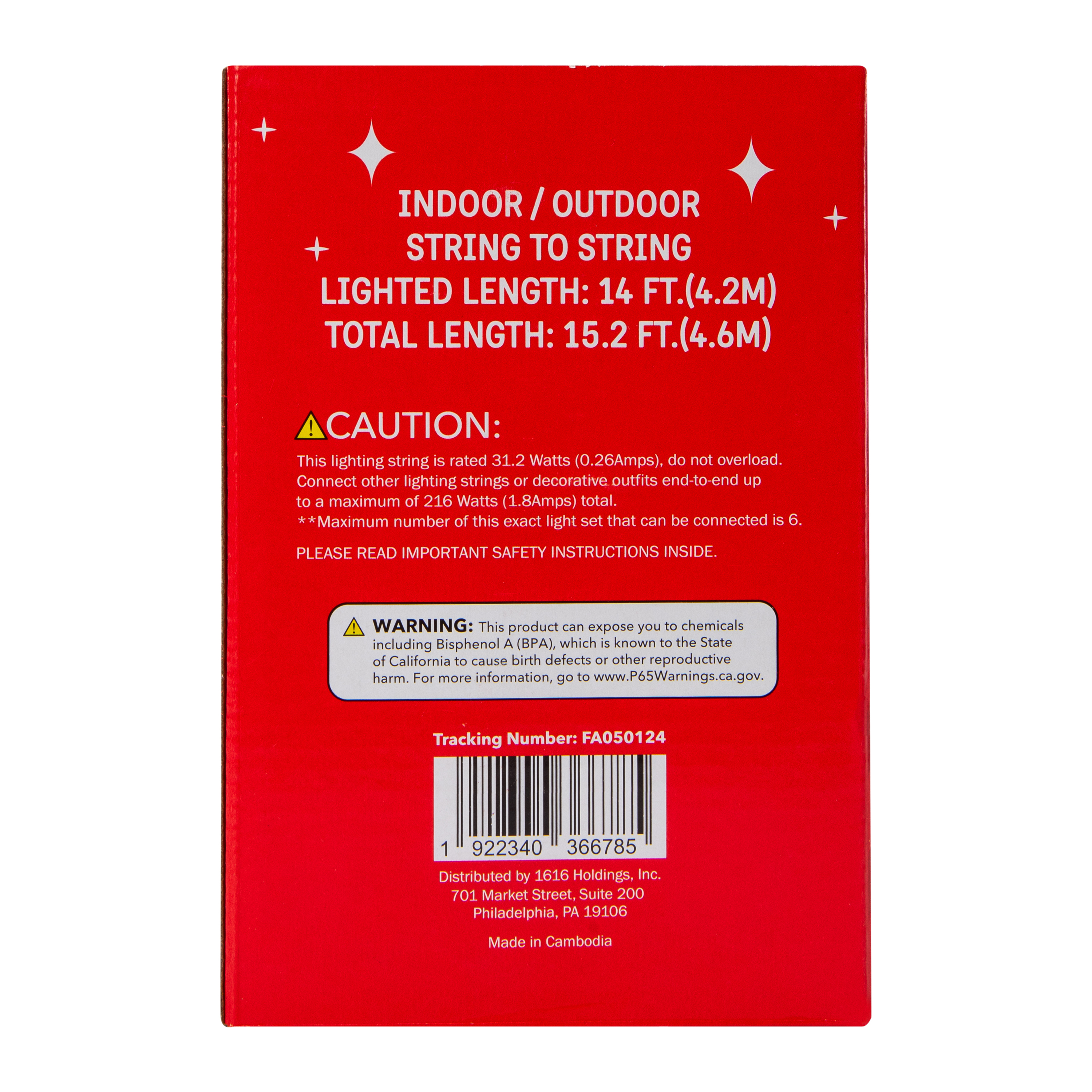 70-Count Christmas String Lights 15.2ft