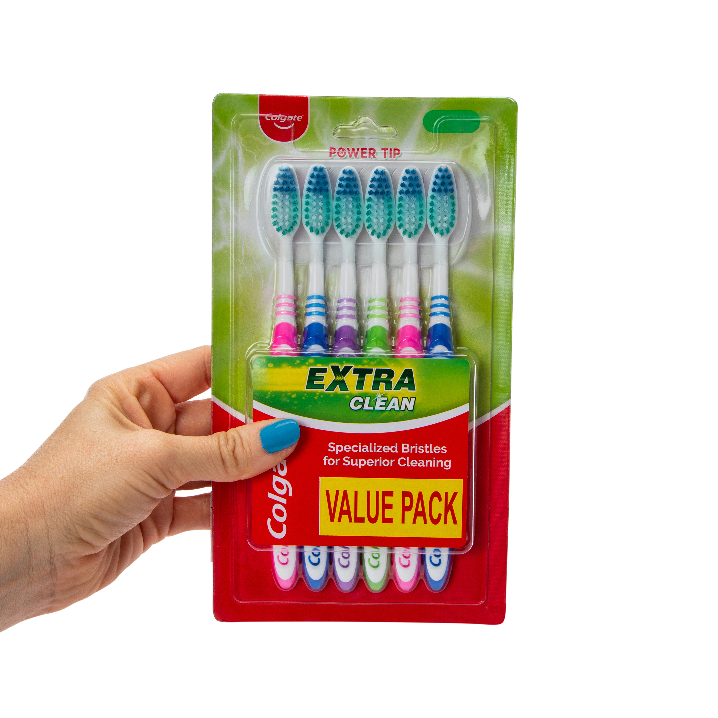 Colgate® Extra Clean Medium Toothbrushes Value Pack 6-Count