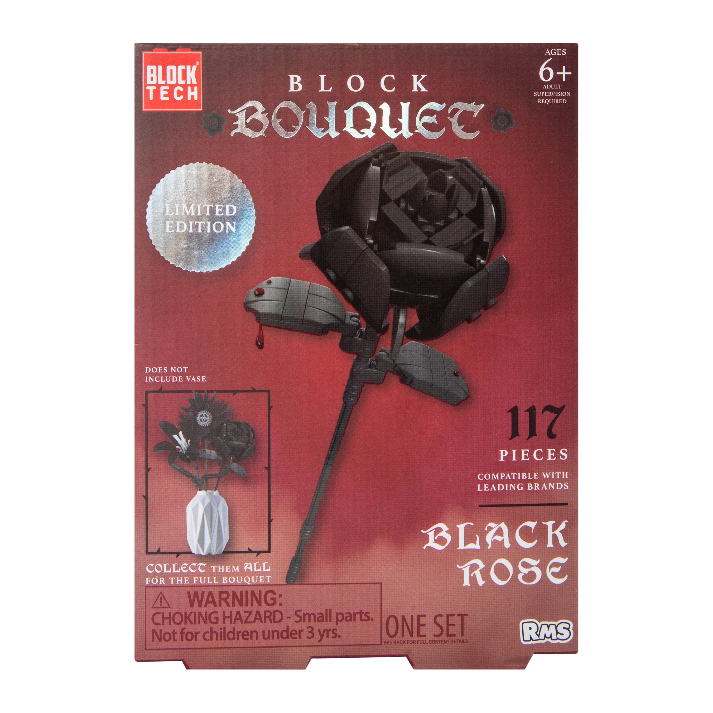 Block Tech® Black Block Bouquet Flower | Five Below