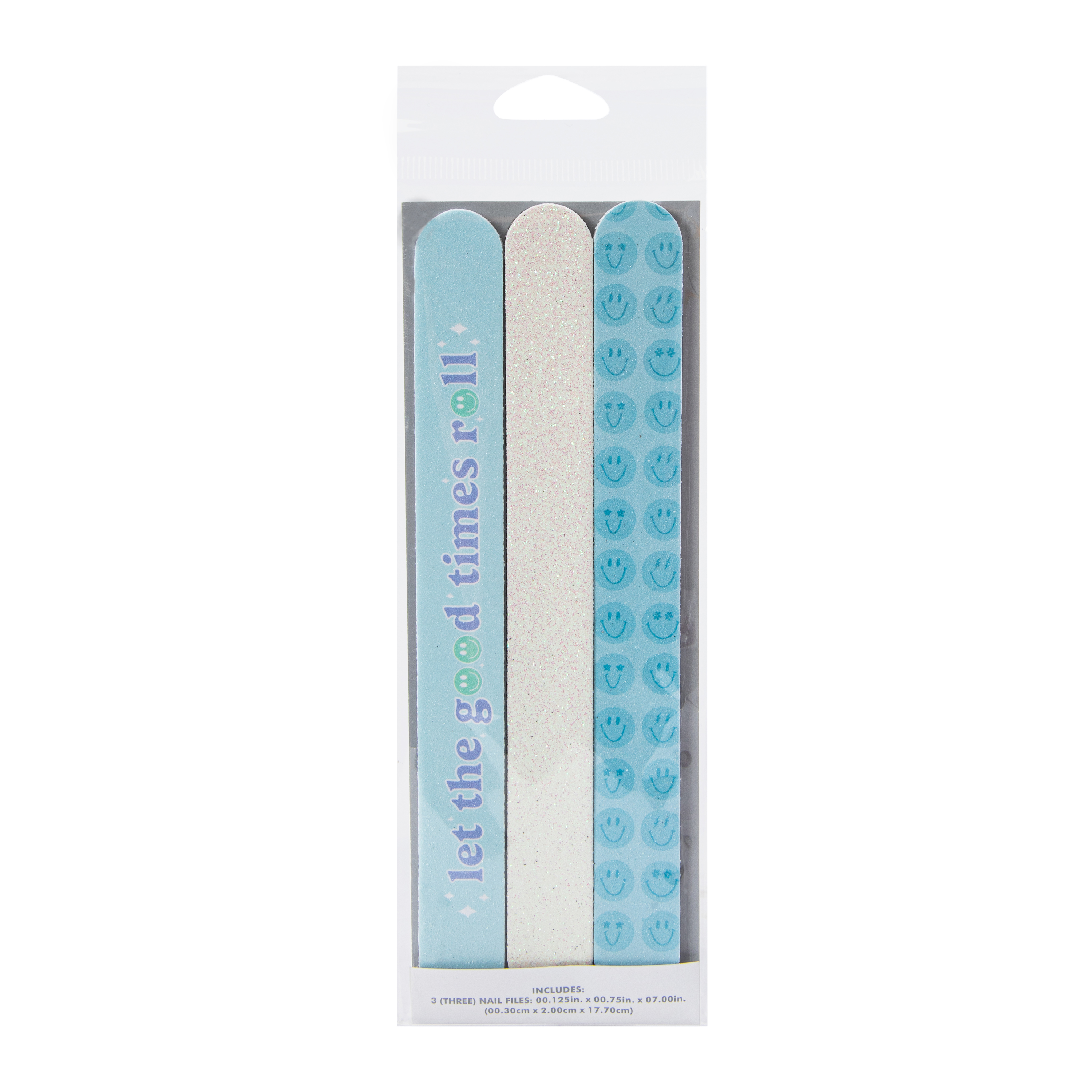 Smiley Nail File 3-Pack Set