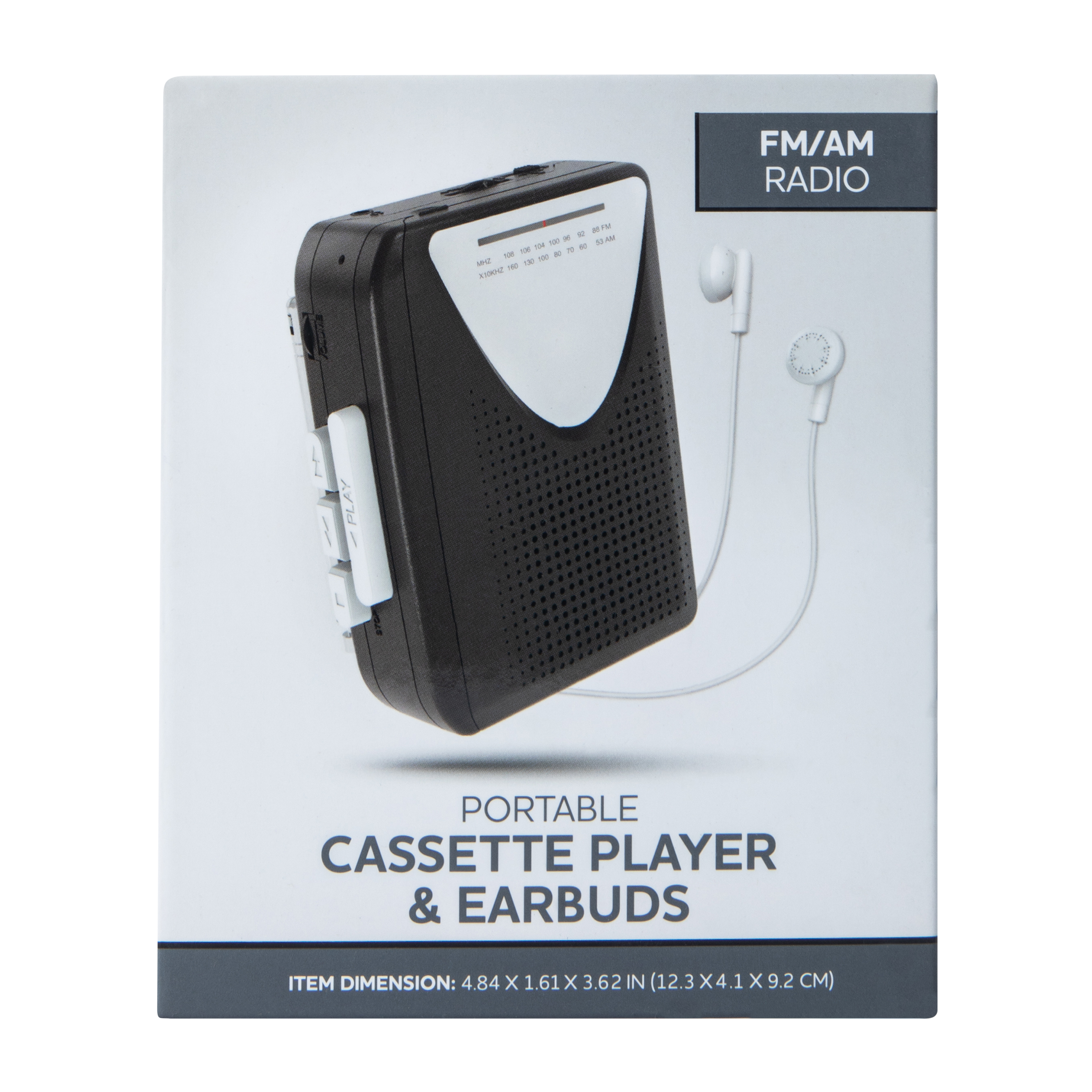 Portable Cassette Player & Earbuds