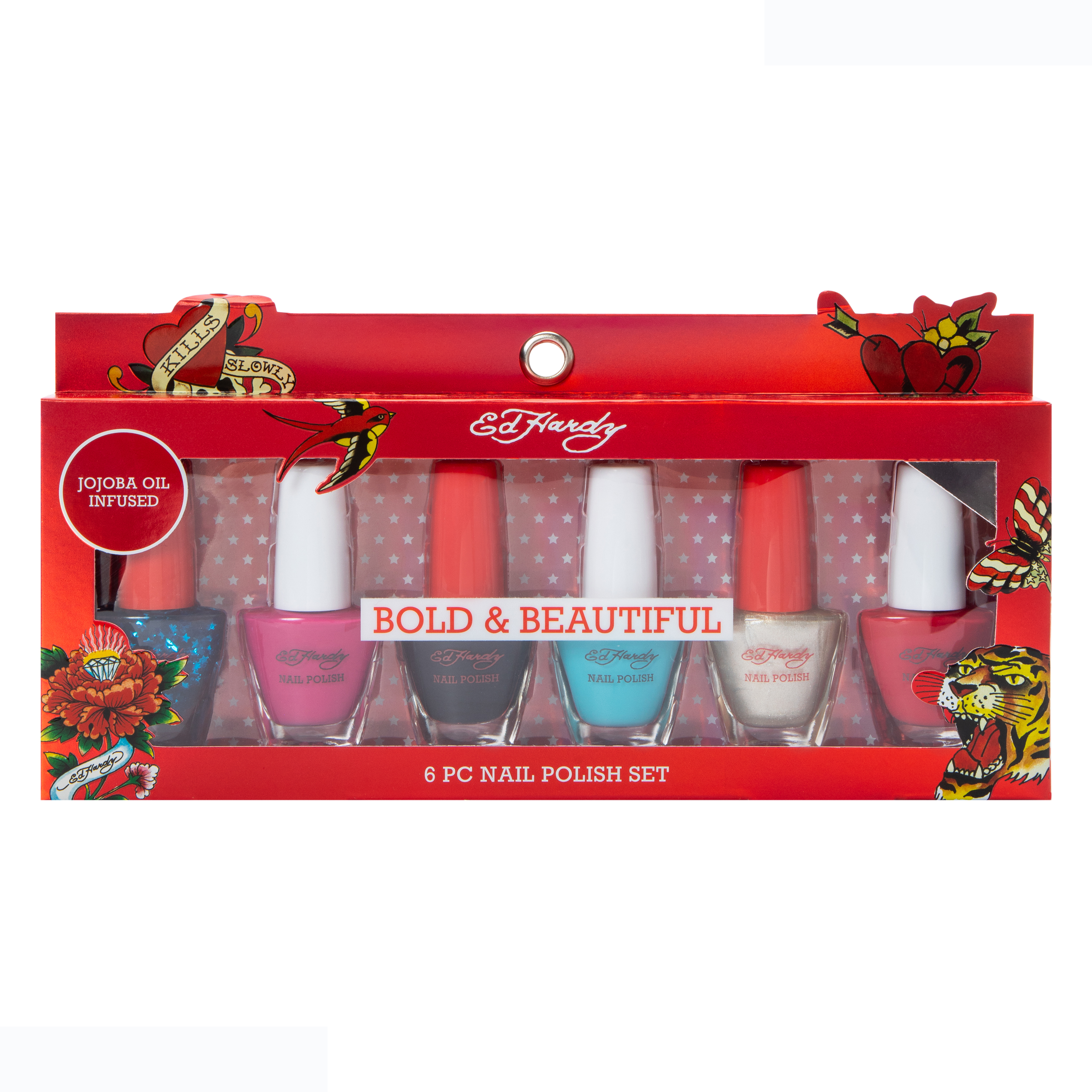 Ed Hardy Nail Polish 6-Piece Set | Five Below