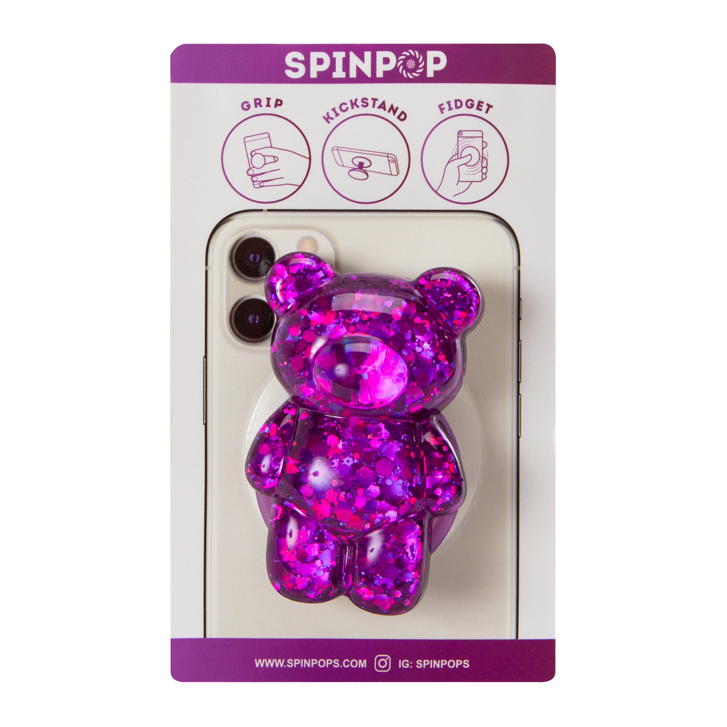 Spinpop Bear Phone Grip