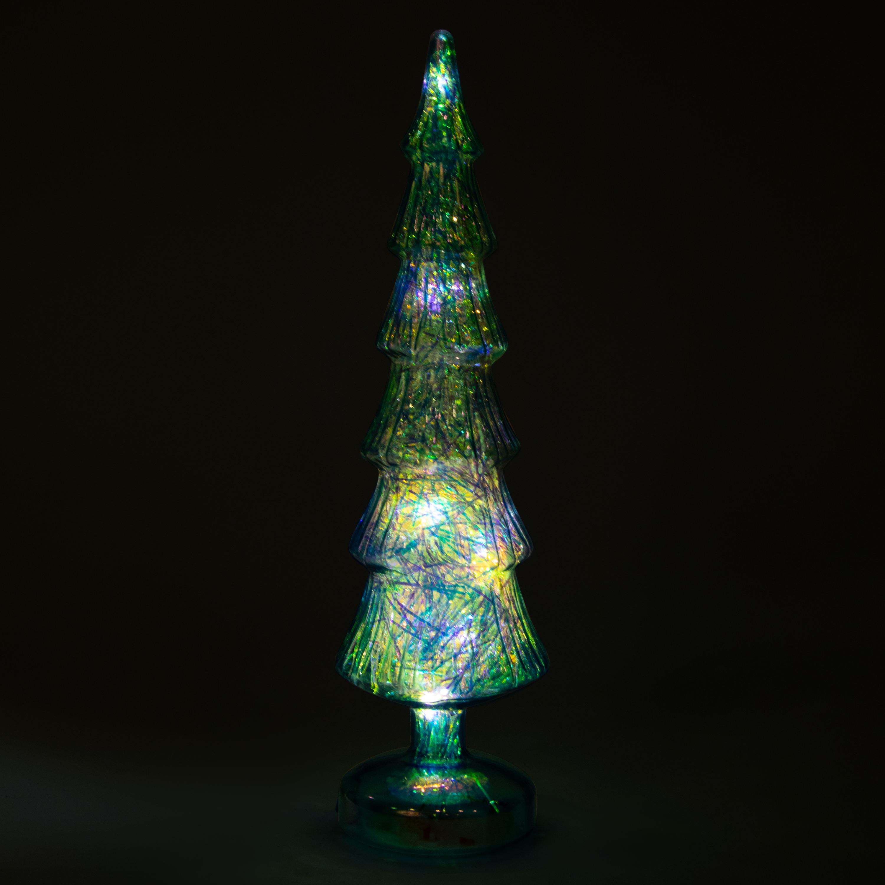 Light-Up Iridescent Christmas Tree 11.81in