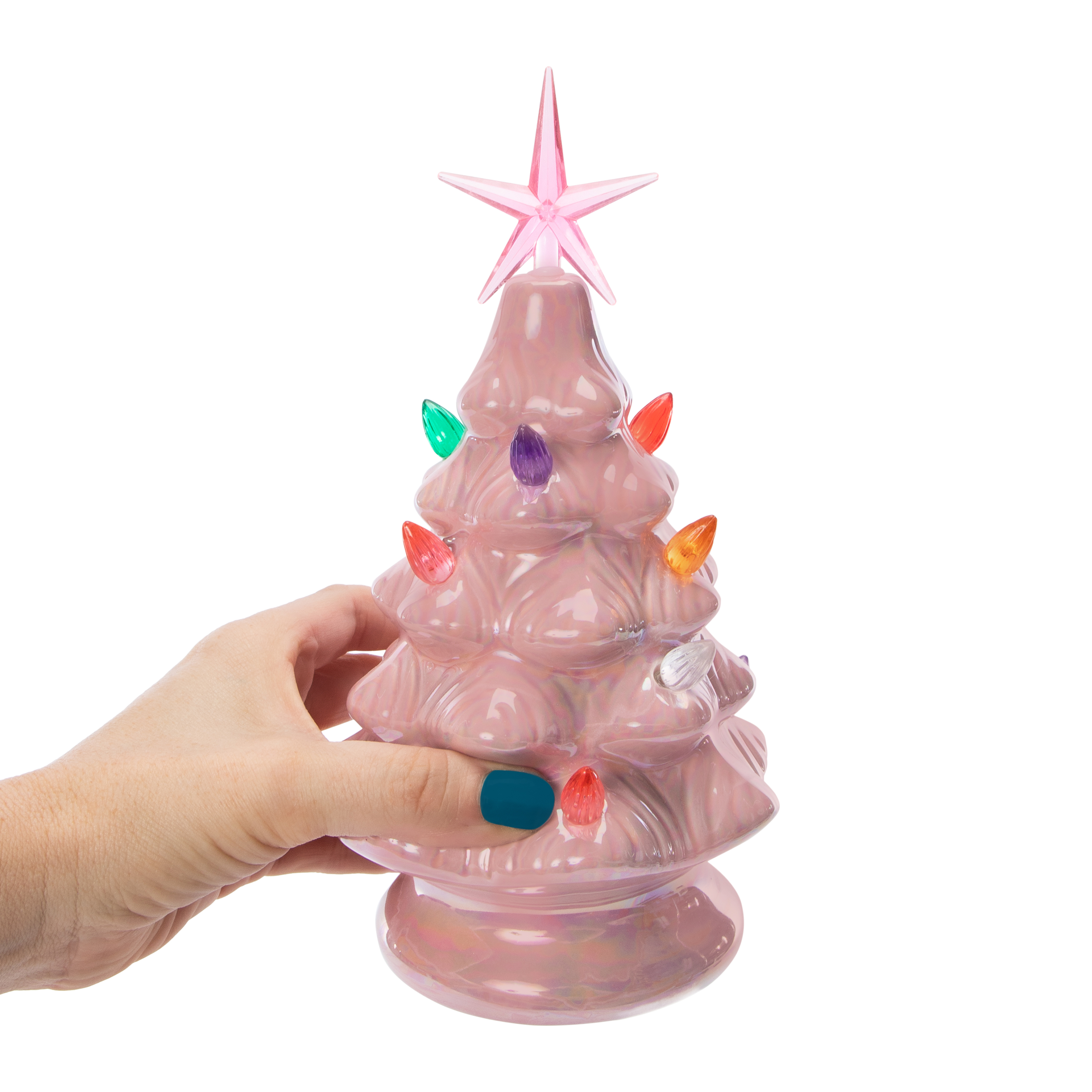 Ceramic Light-Up Christmas Tree 5in x 9.02in
