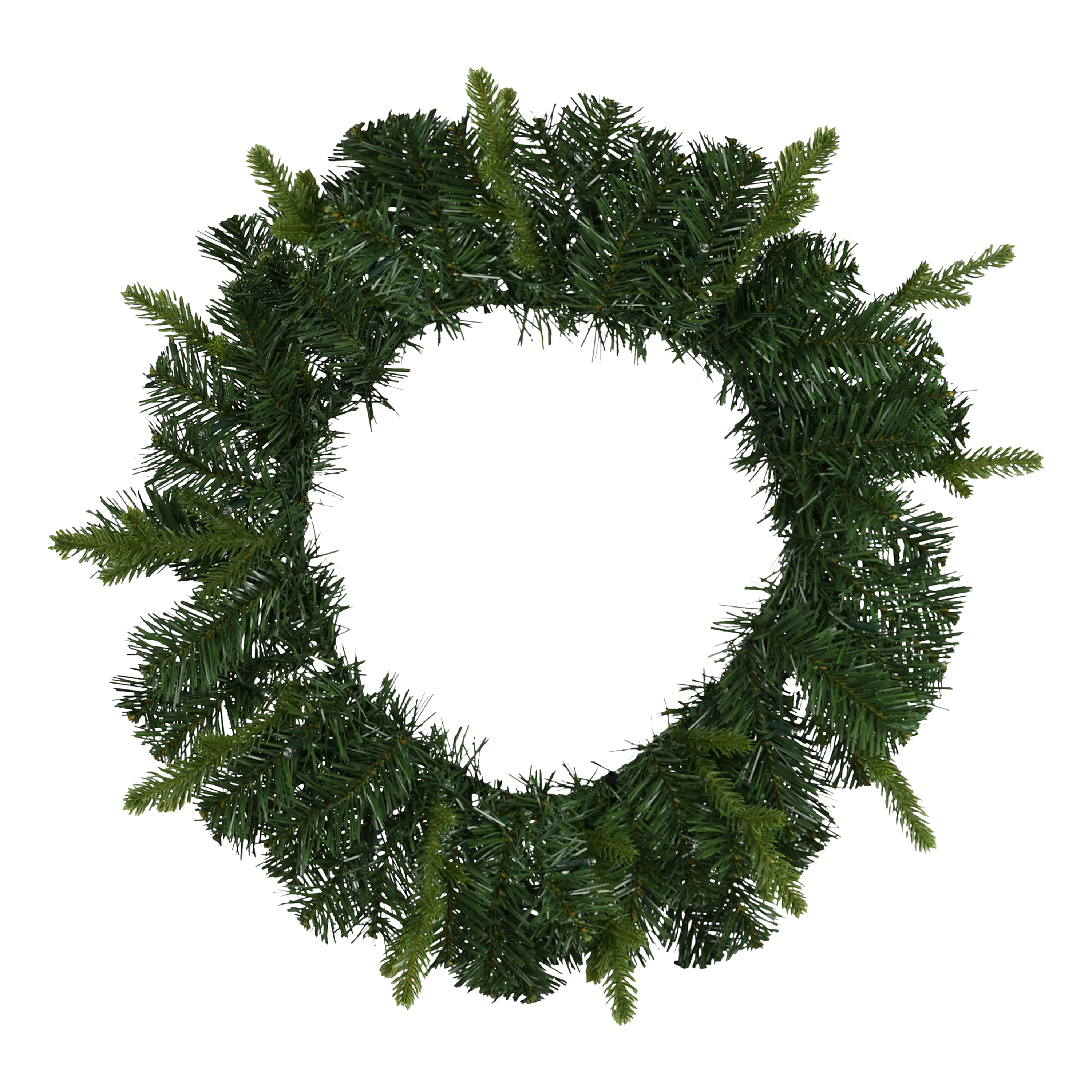 Faux Greenery Light-Up Wreath 22in