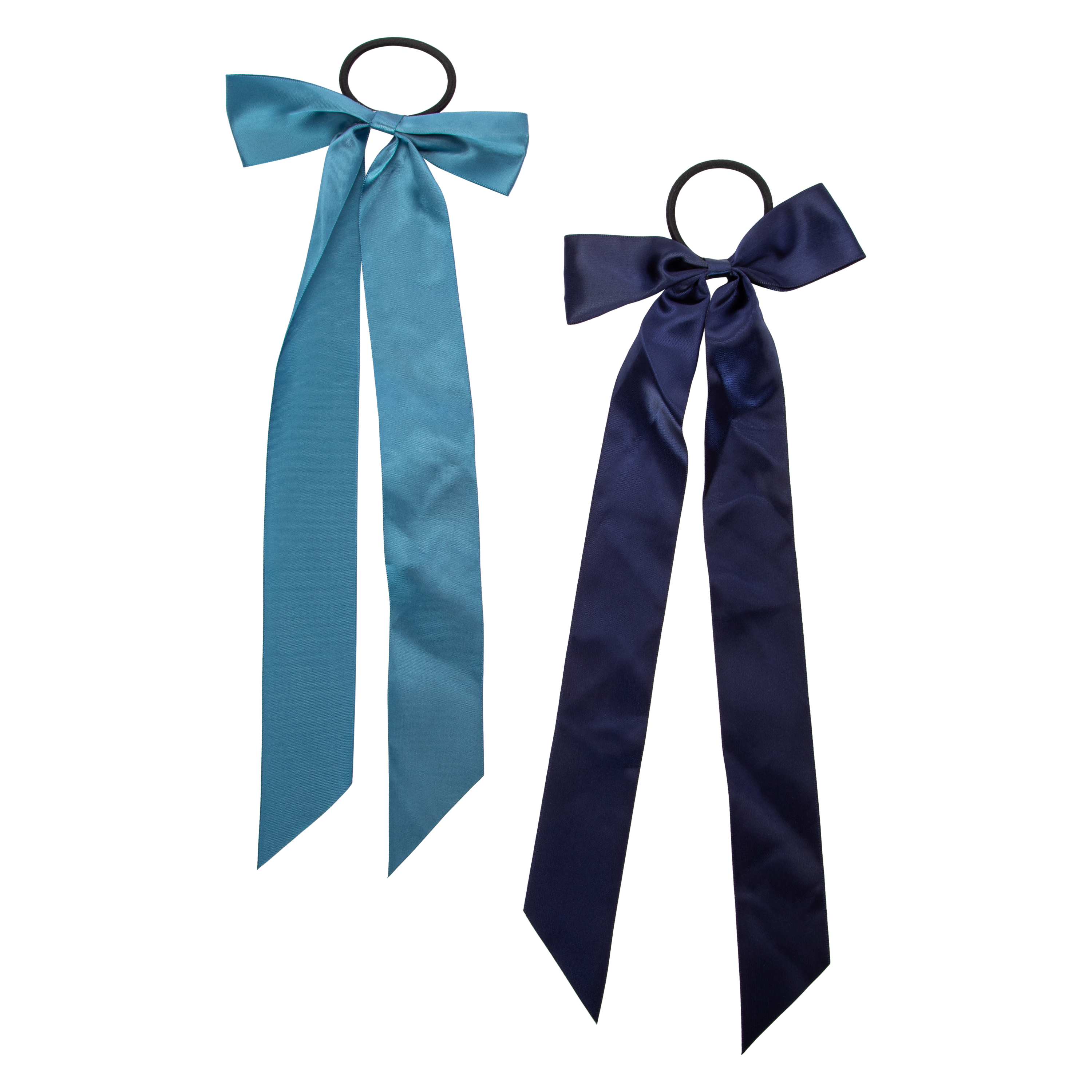 Long Bows On Hair Ties 2-Count