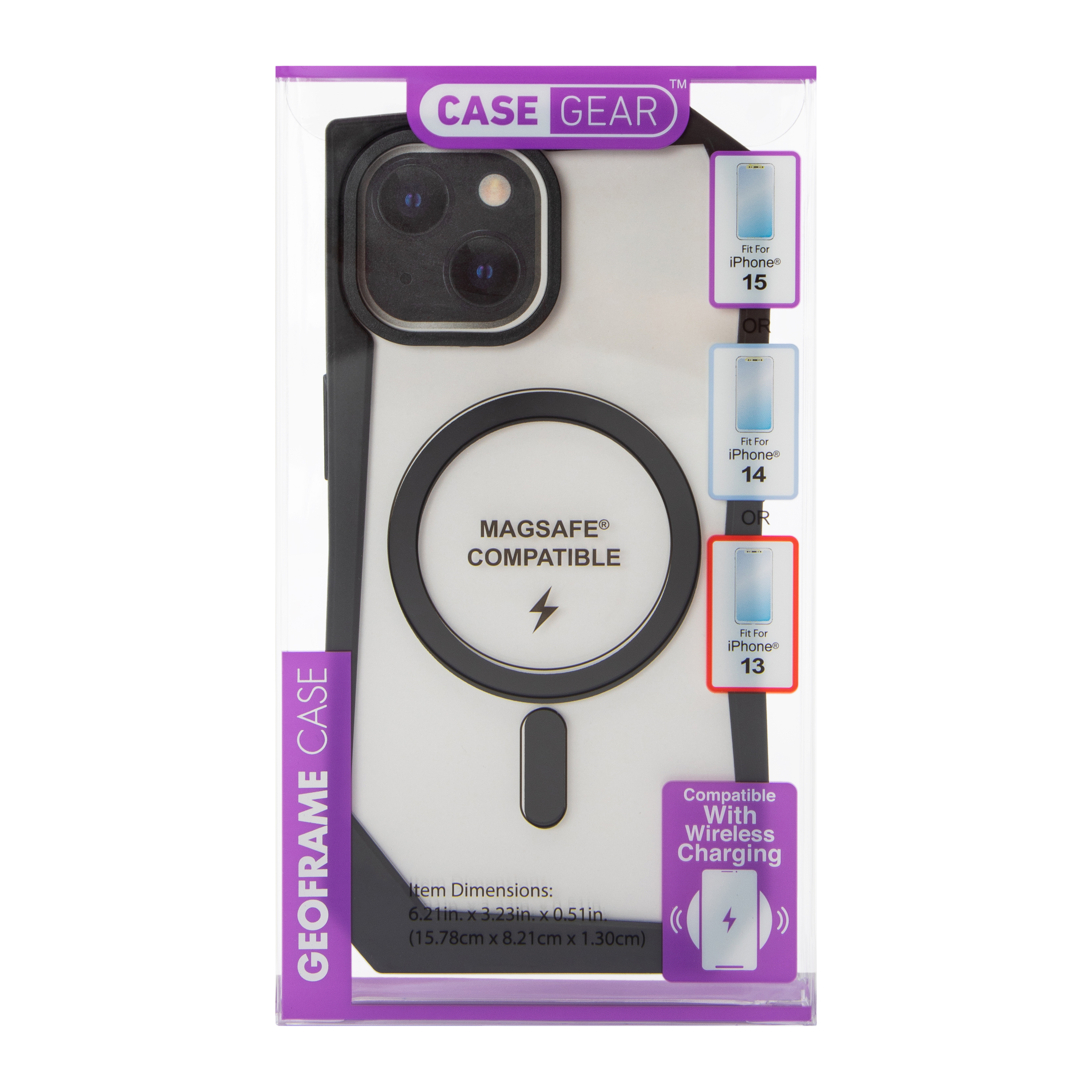 iPhone 15®/14® Geoframe Phone Case - Wireless Charging Compatible