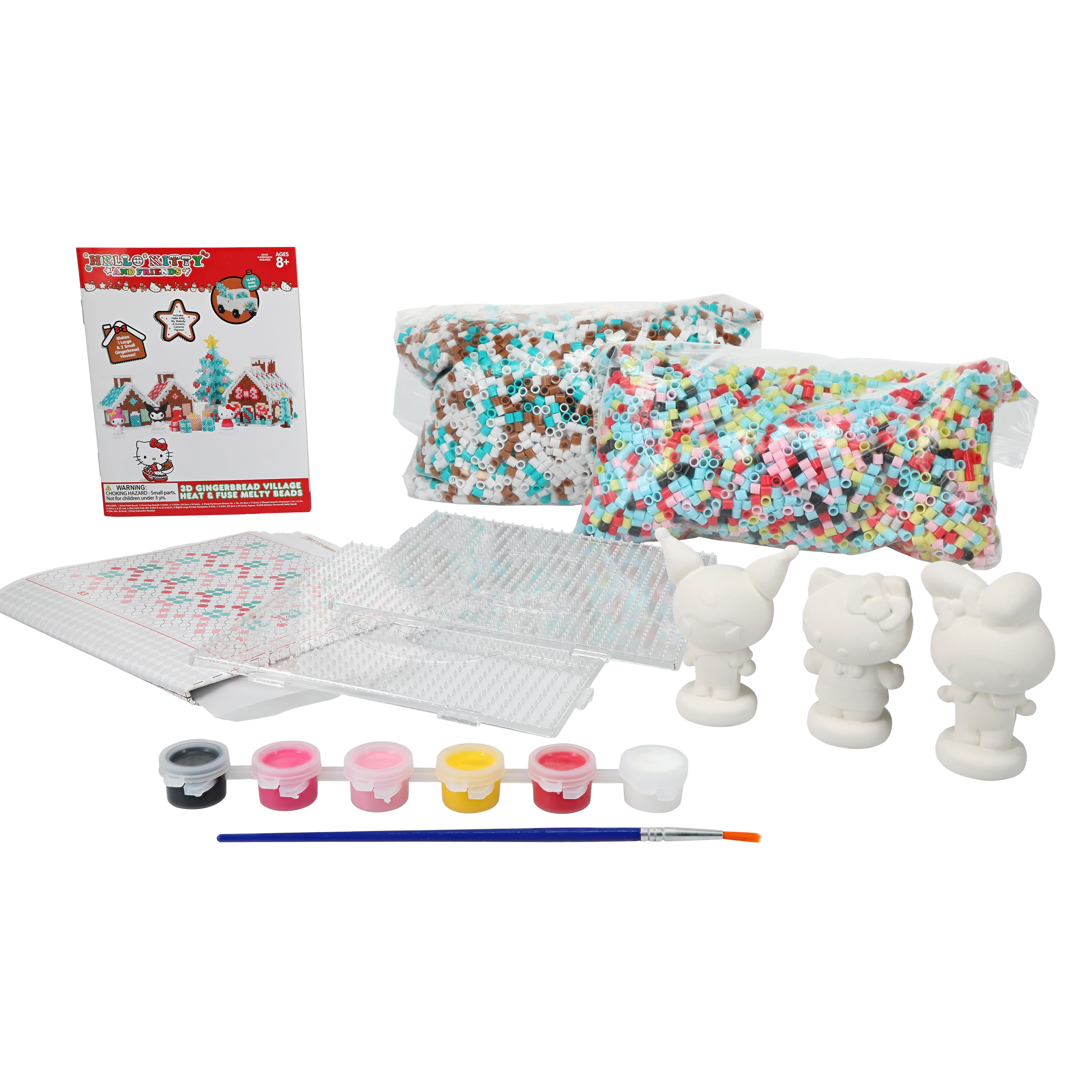 Hello Kitty and Friends® 3D Gingerbread Village Heat & Fuse Melty Beads Set