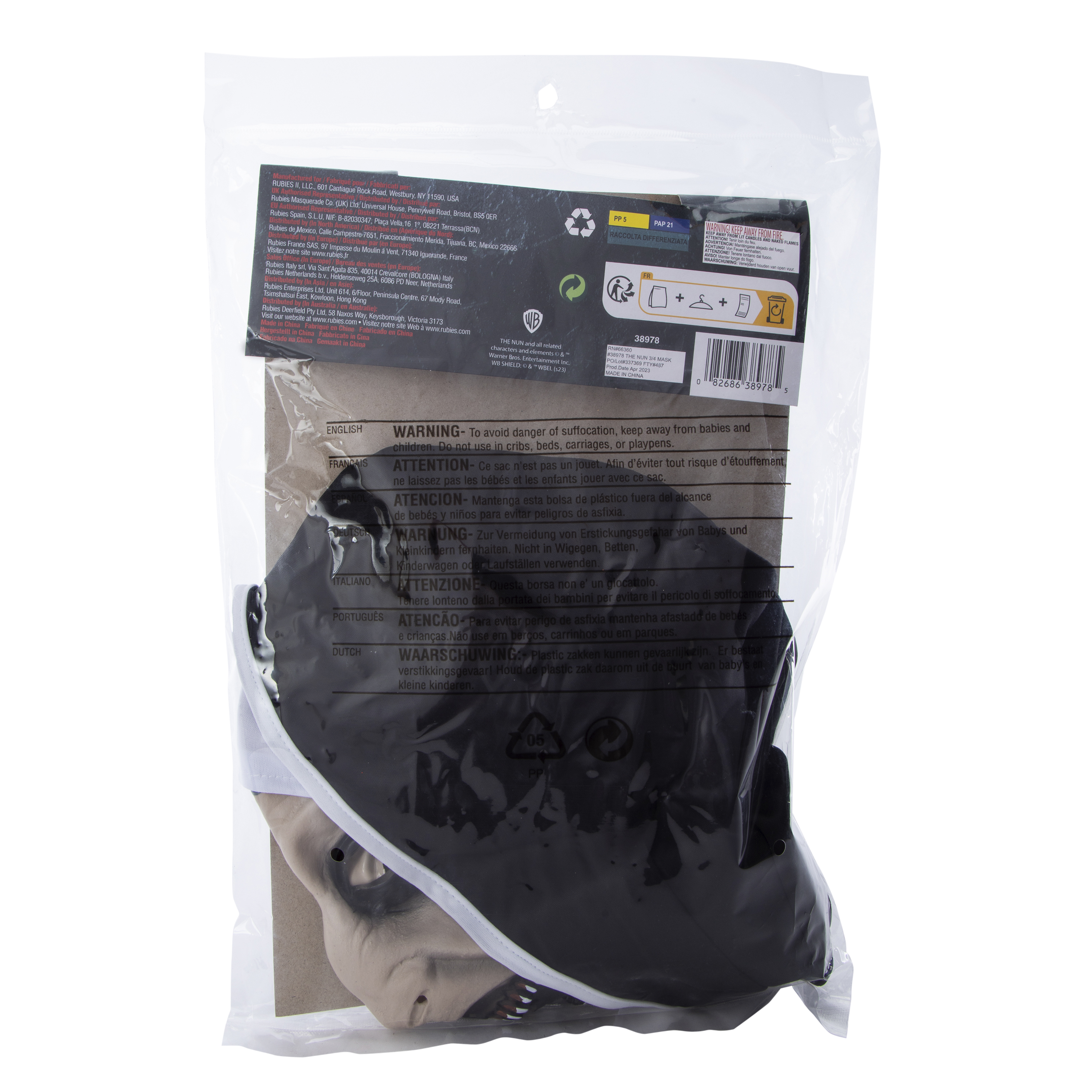 The Conjuring Universe The Nun Costume Mask