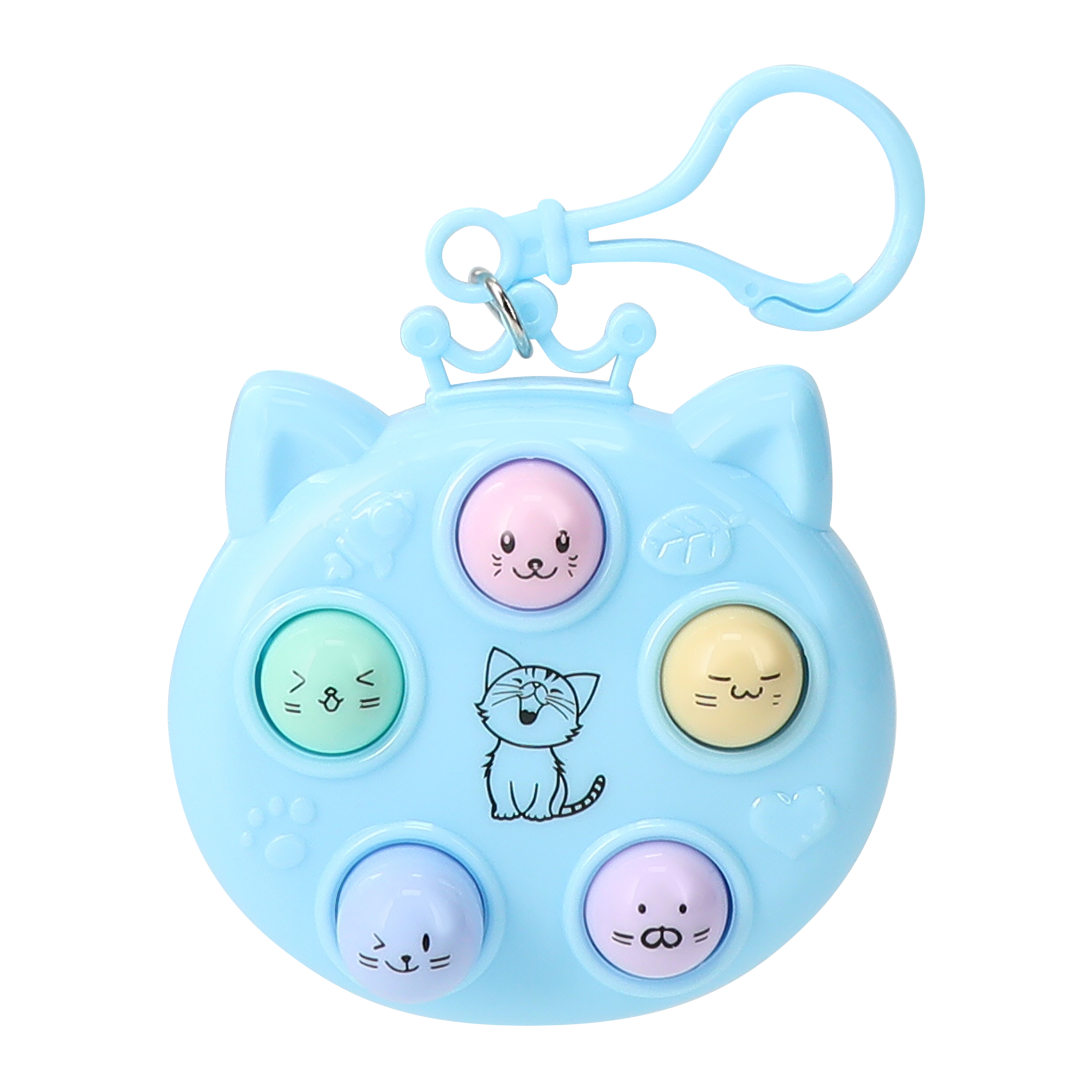 Whack-A-Mole Cat Game Keychain