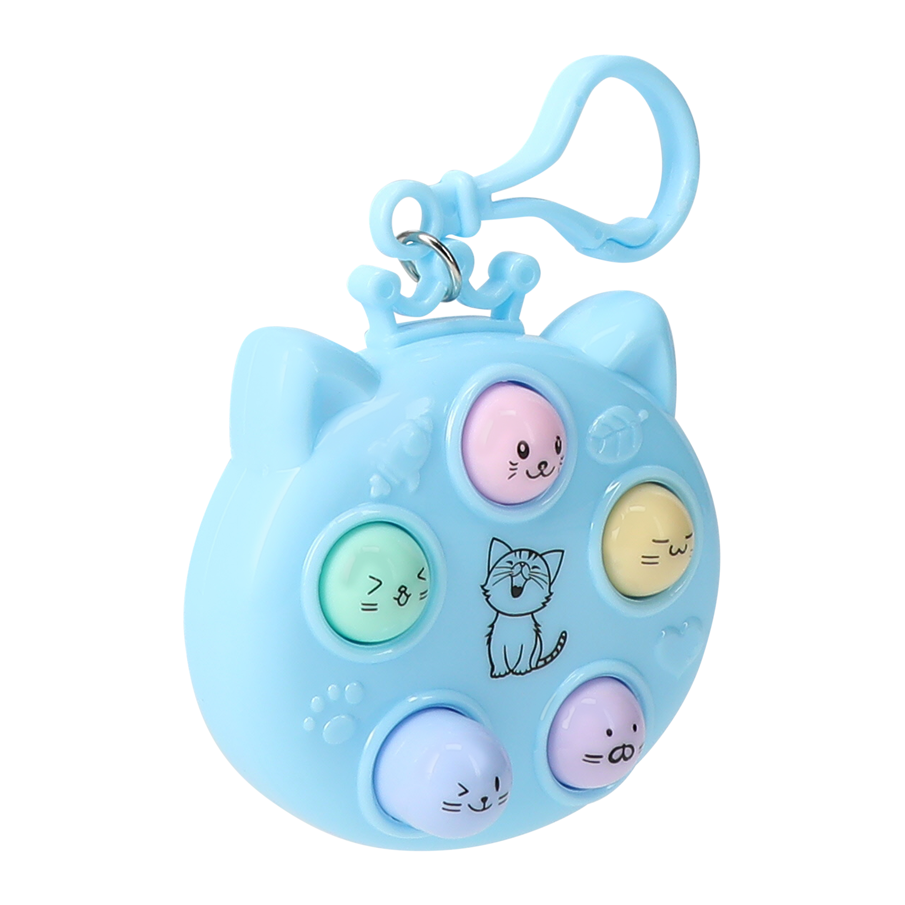 Whack-A-Mole Cat Game Keychain
