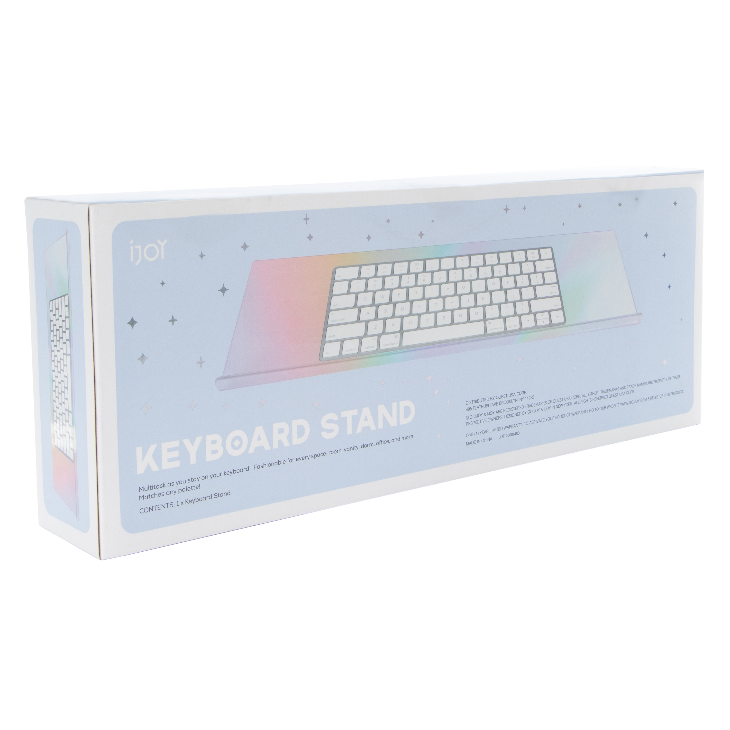 iJoy Iridescent Keyboard Stand 18.11in x 7.08in