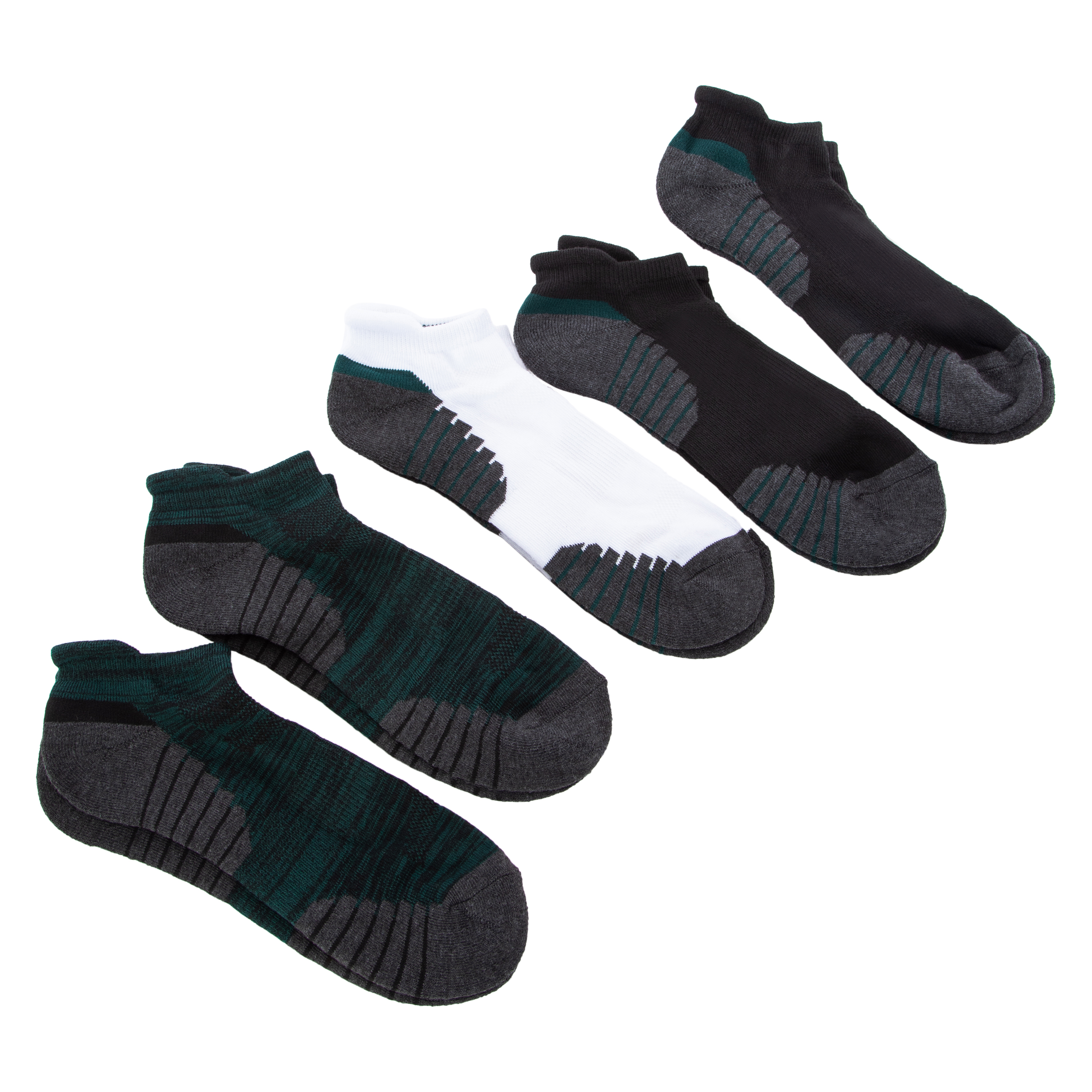 Series-8 Fitness™ Mens Performance Low-Cut Socks 5-Pack