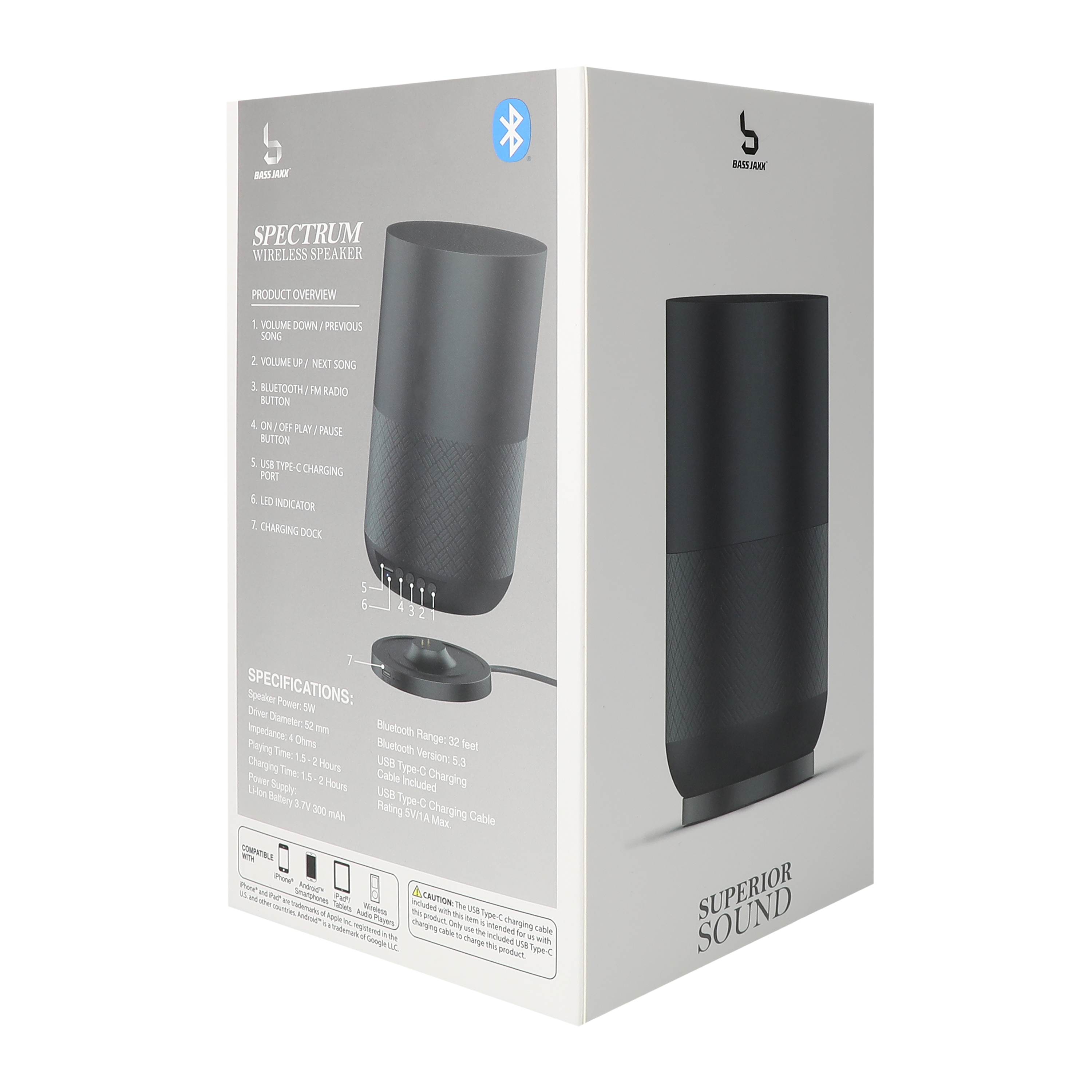 Bass Jaxx Spectrum Wireless Speaker