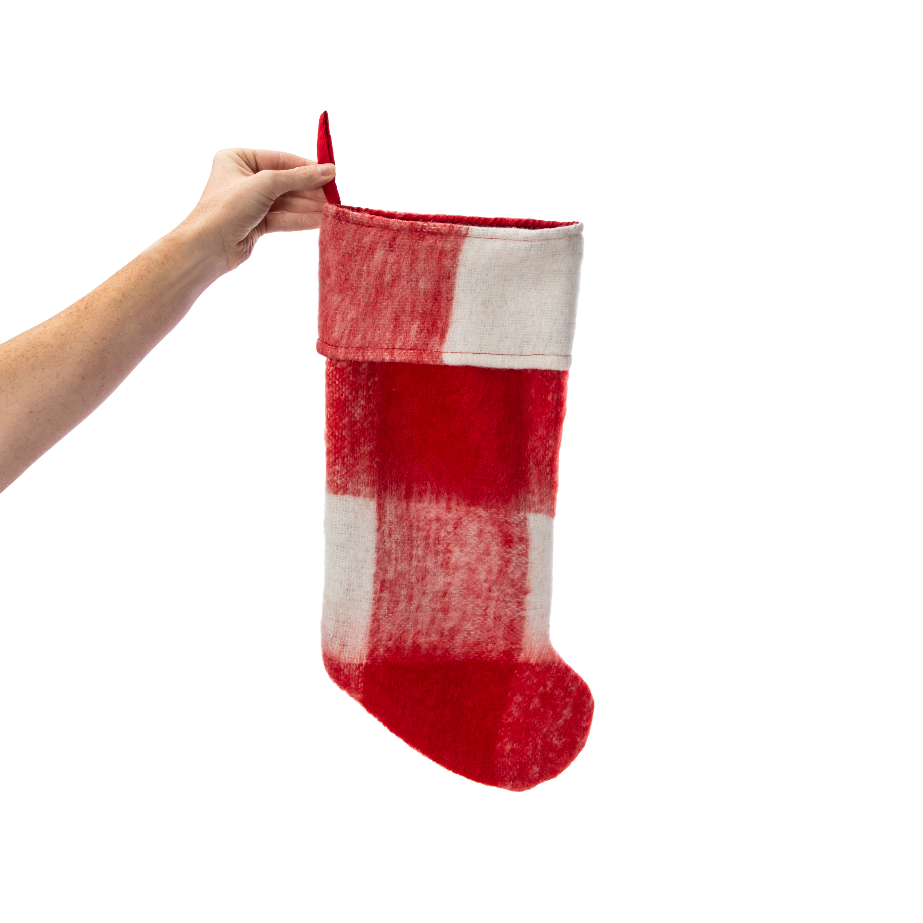 Checkered Christmas Stocking