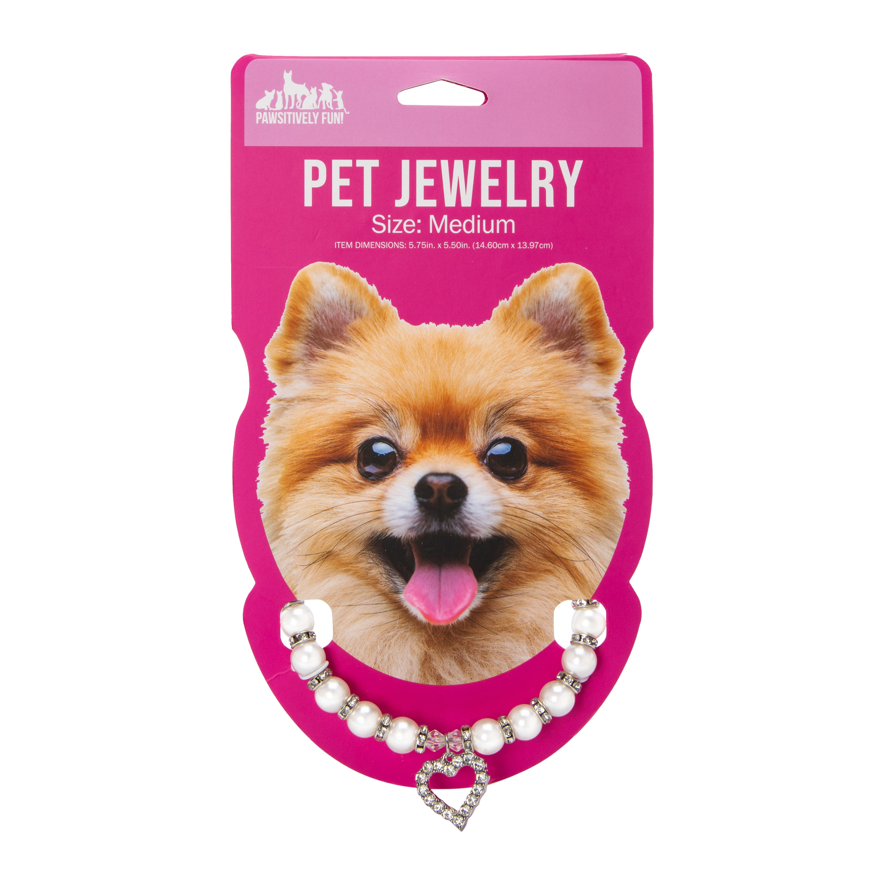 Pearl & Heart-Charm Pet Jewelry