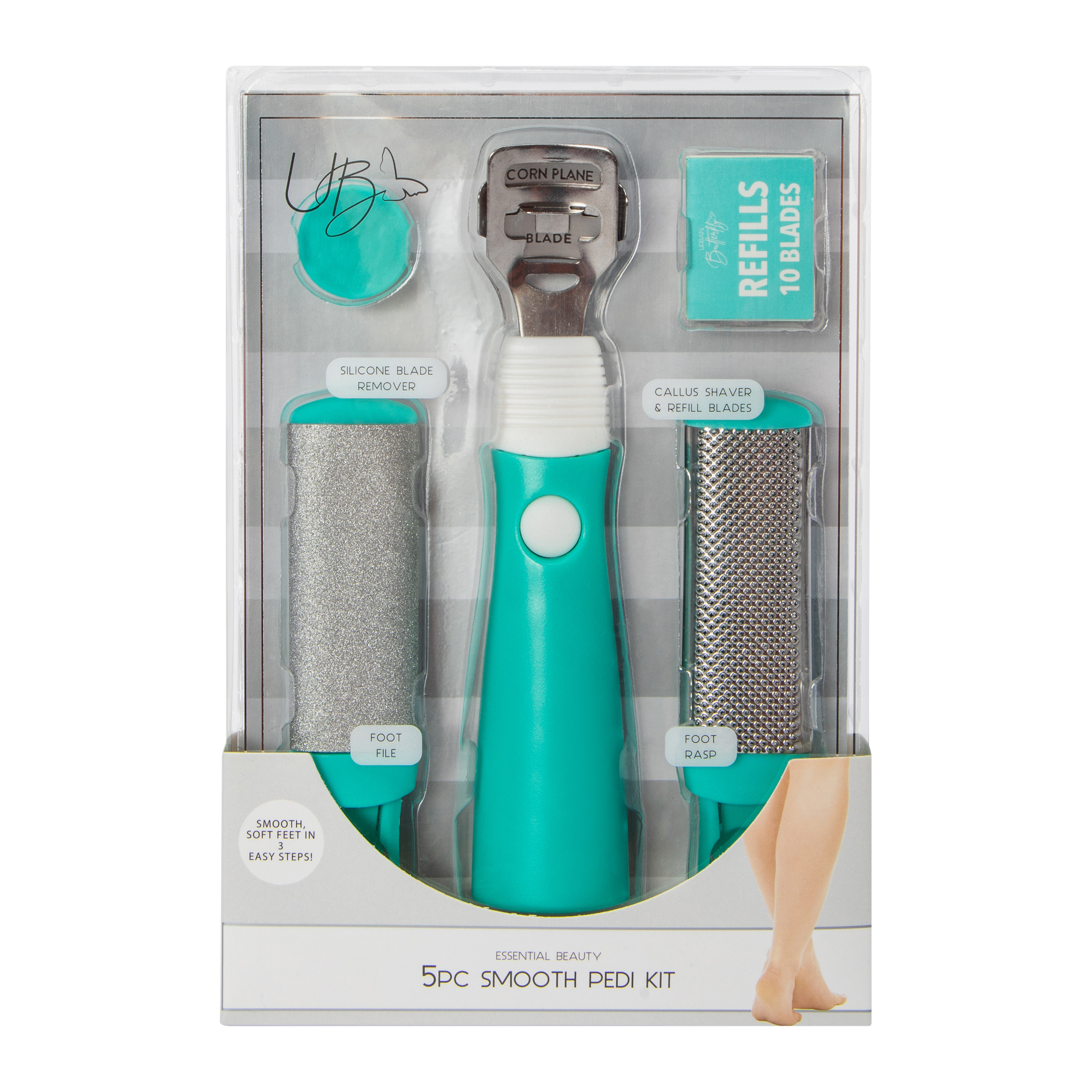 Essential Beauty Smooth Pedi Kit 5-Piece