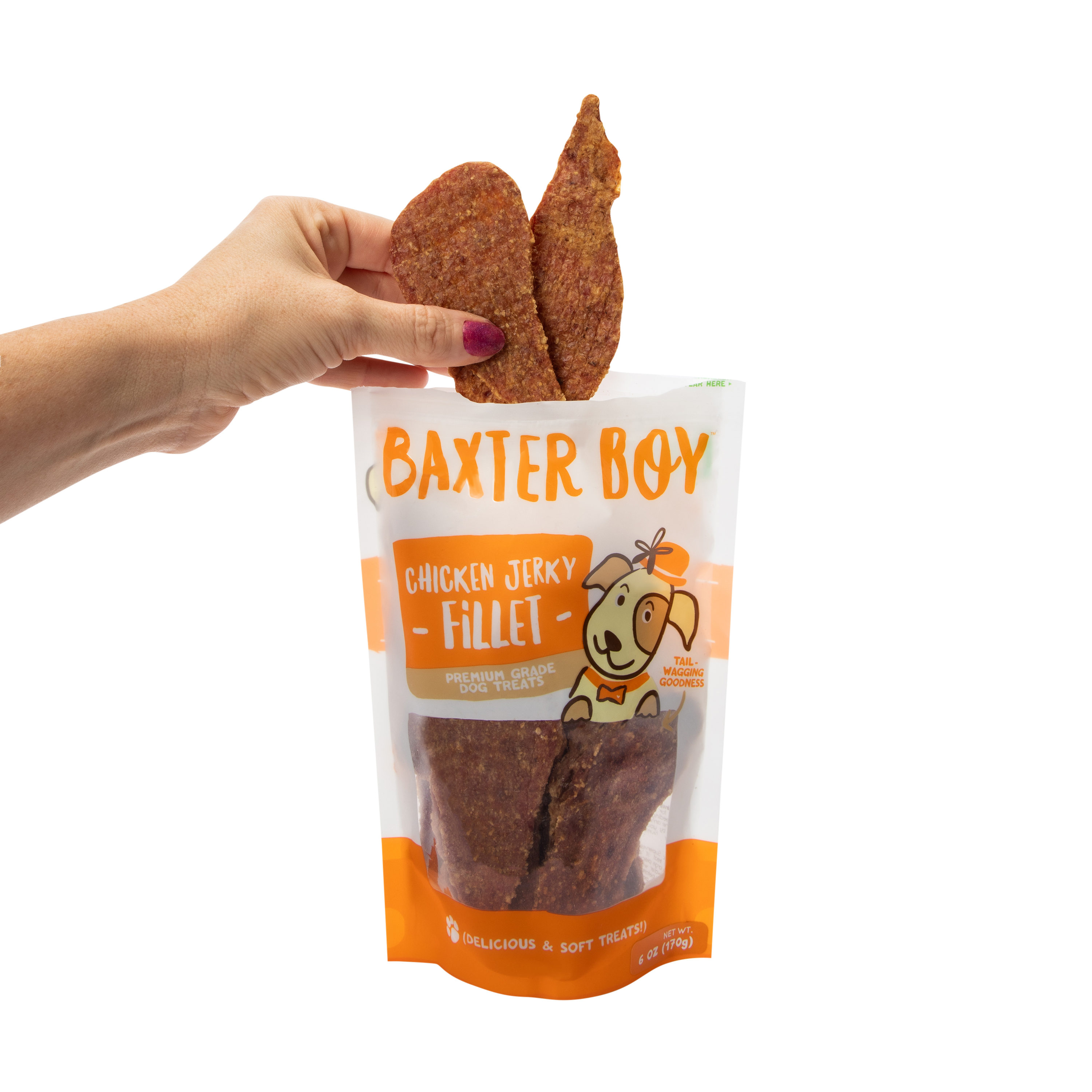 Baxter Boy Chicken Jerky Fillet Dog Treats 6oz