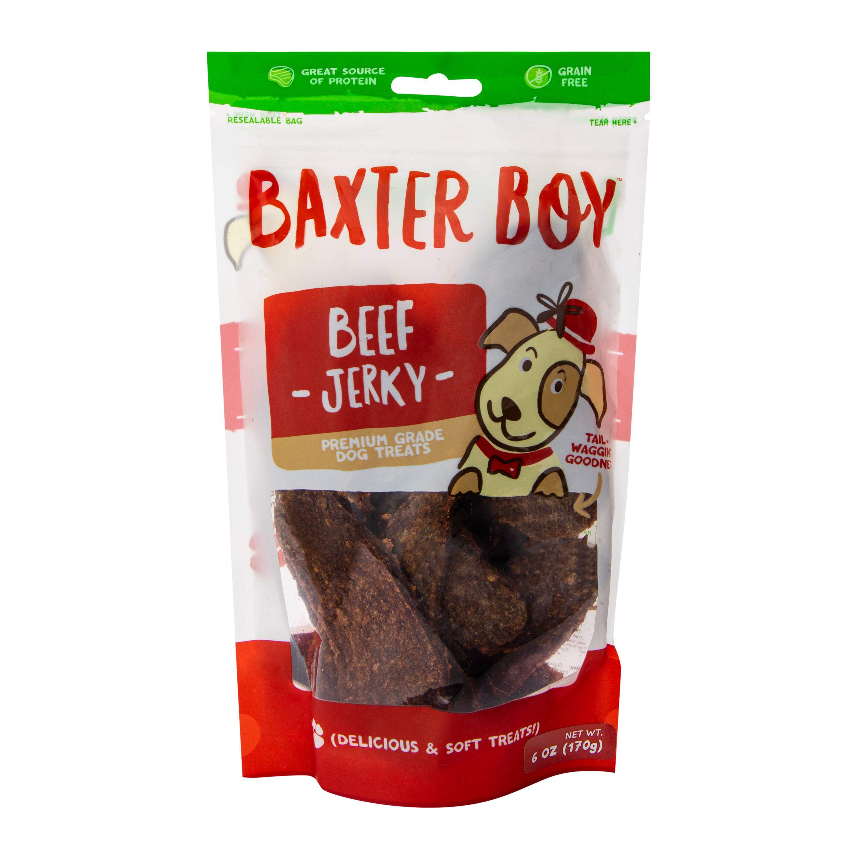 Baxter Boy Beef Jerky Dog Treats 6oz