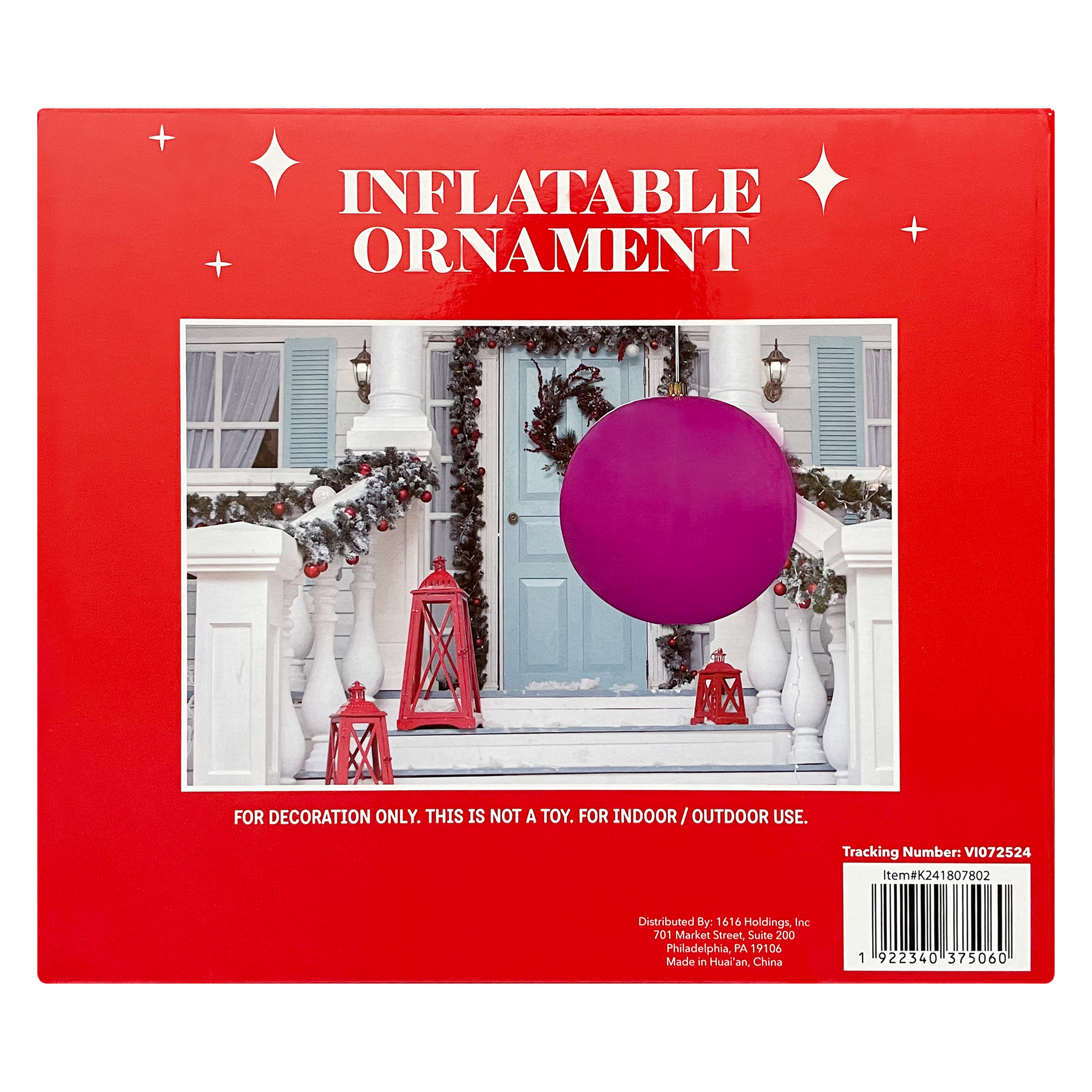 Inflatable Christmas Ornament 4ft