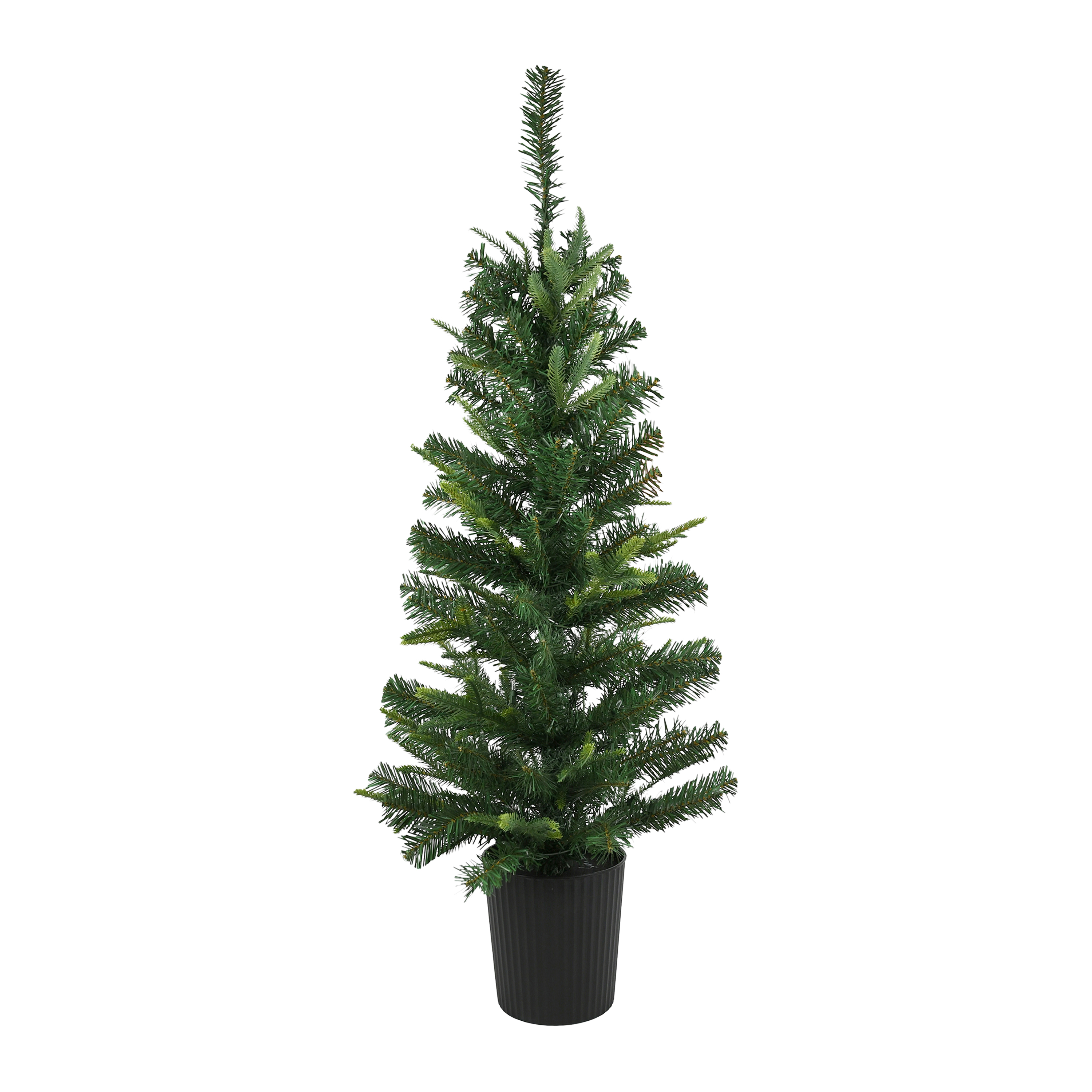 Potted Christmas Tree With Lights